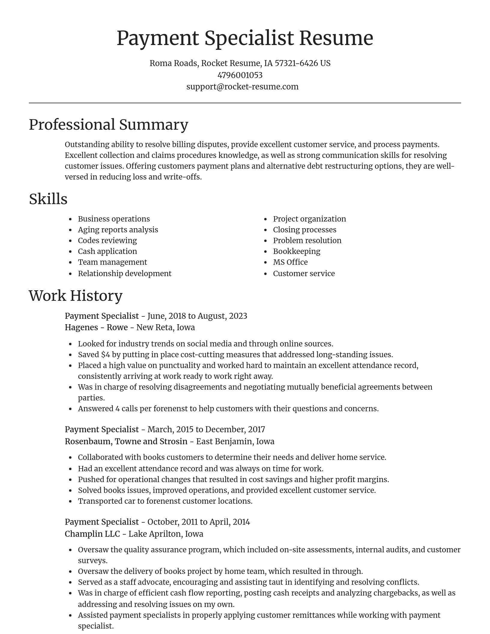 Focal Point resume template