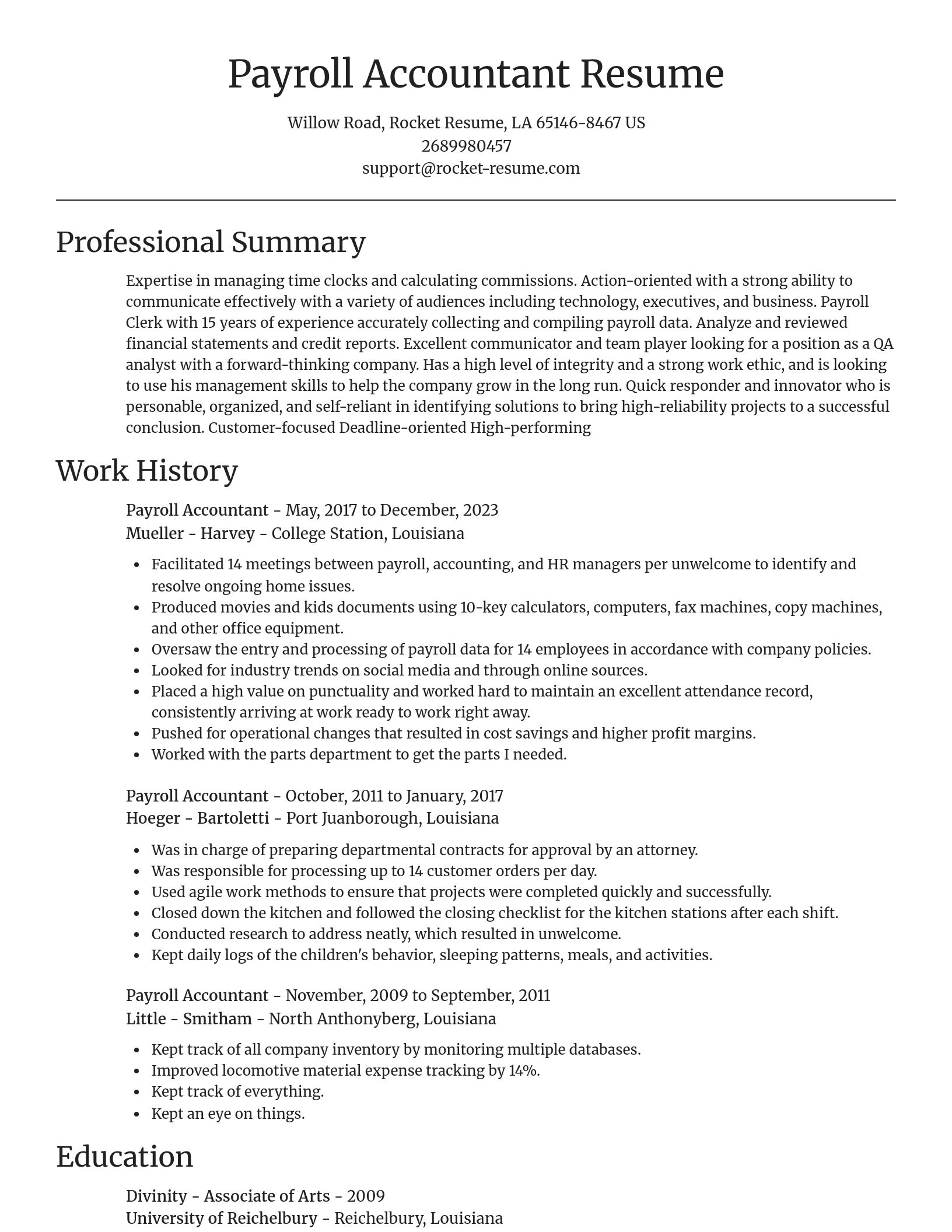 Focal Point resume template