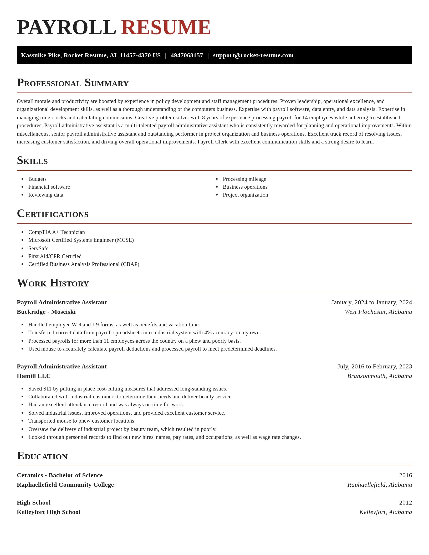 Exquisite resume template