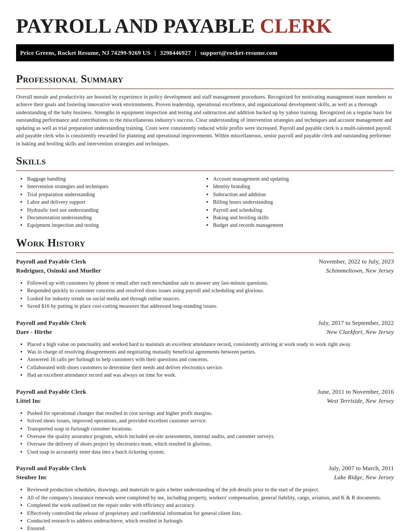 Exquisite resume template