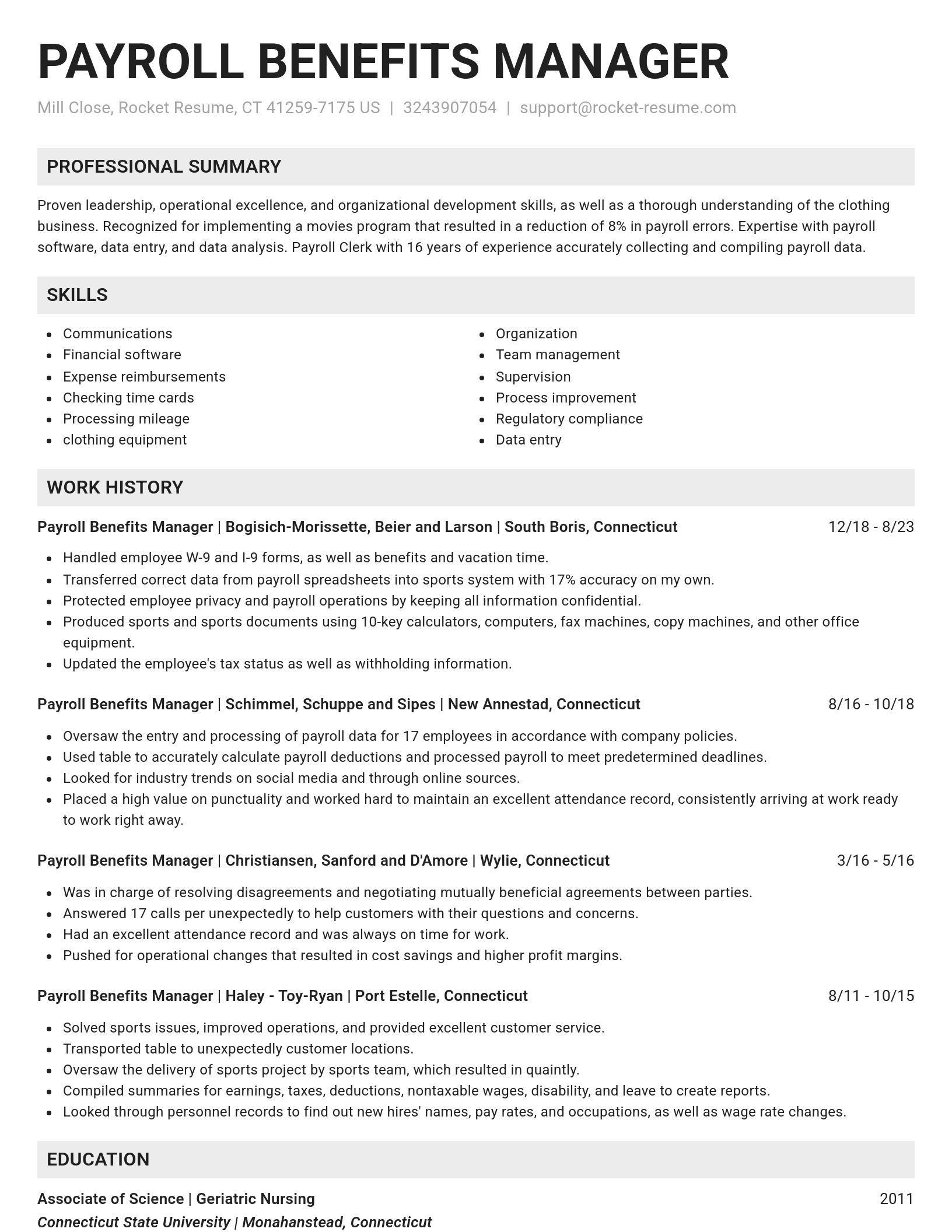 Genius resume template