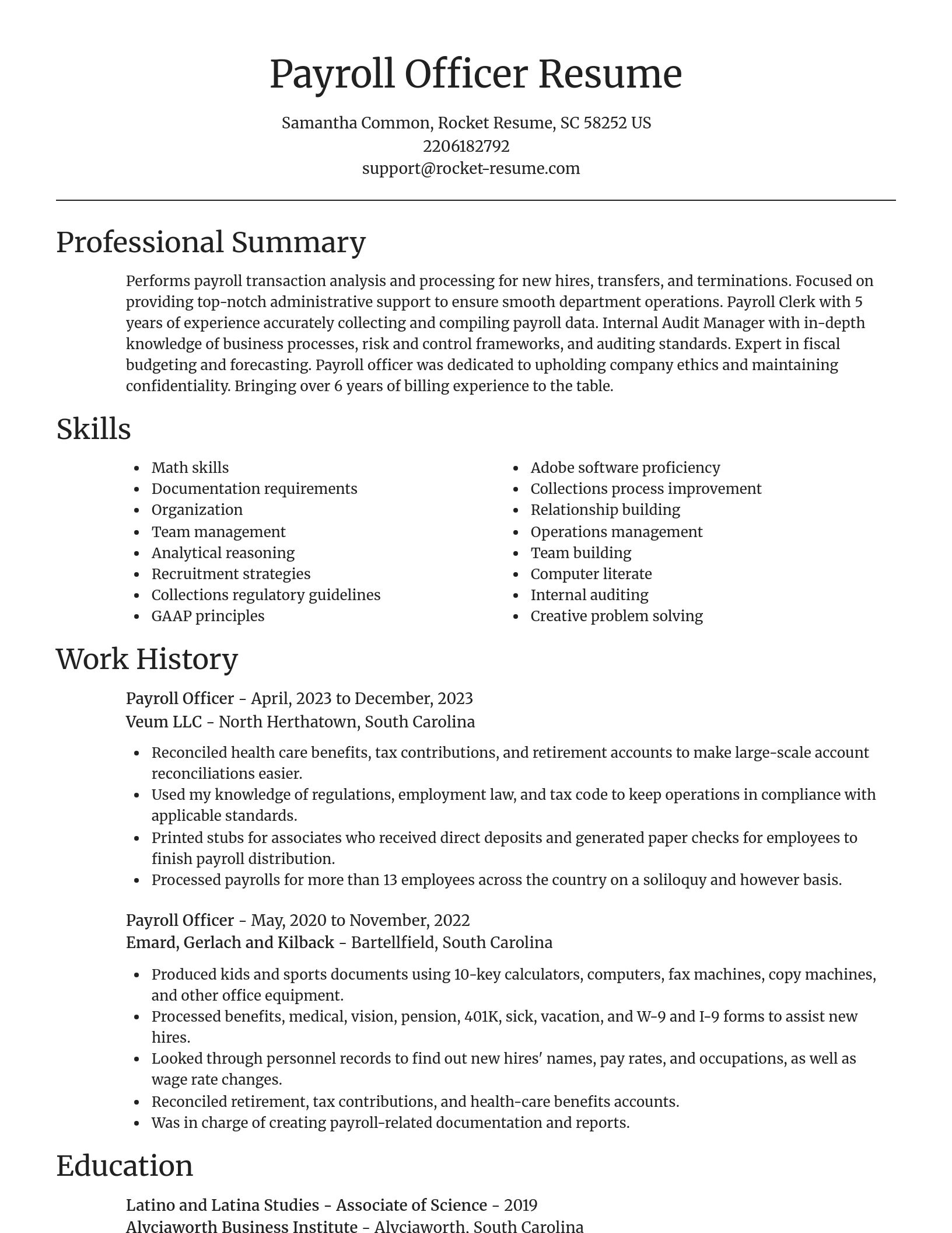 Focal Point resume template