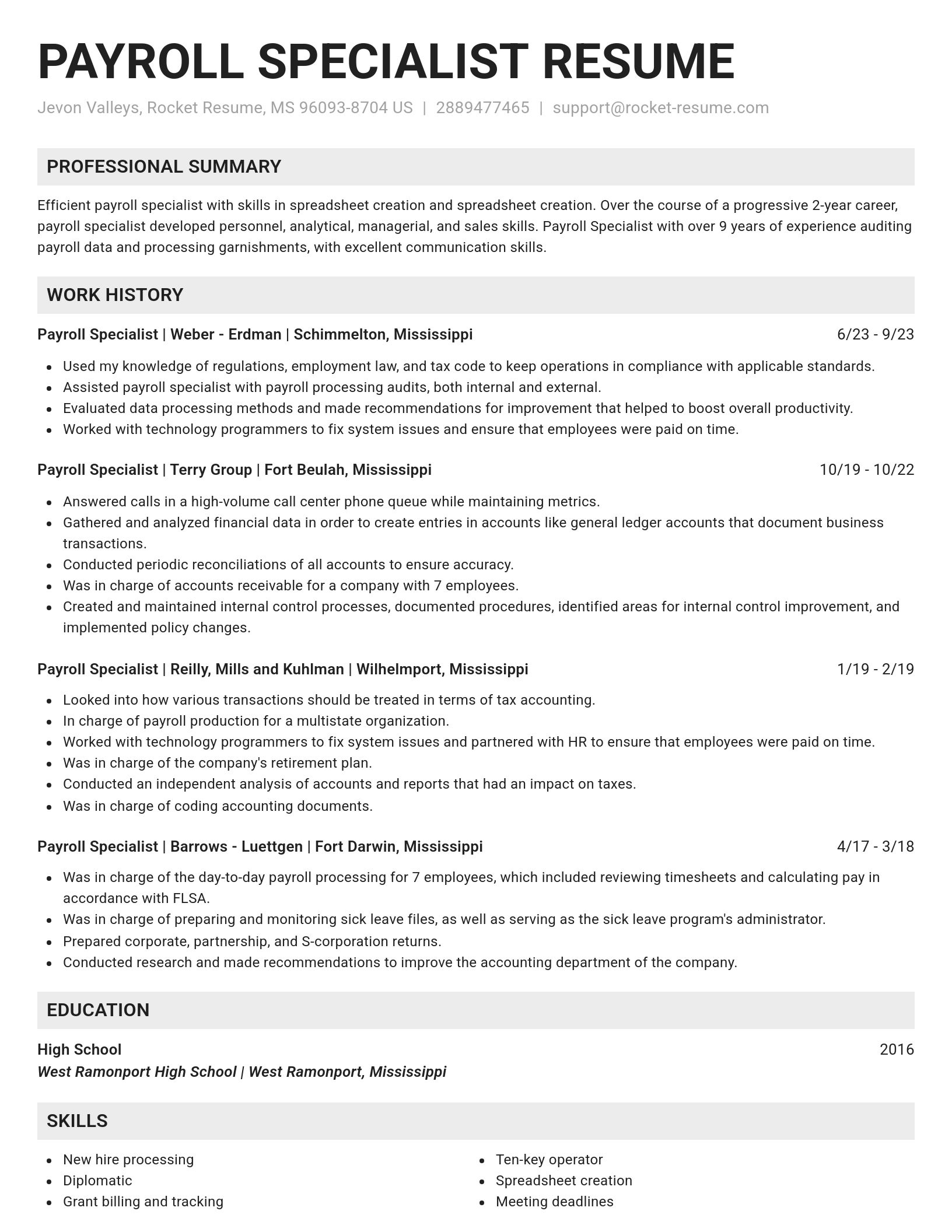 Genius resume template