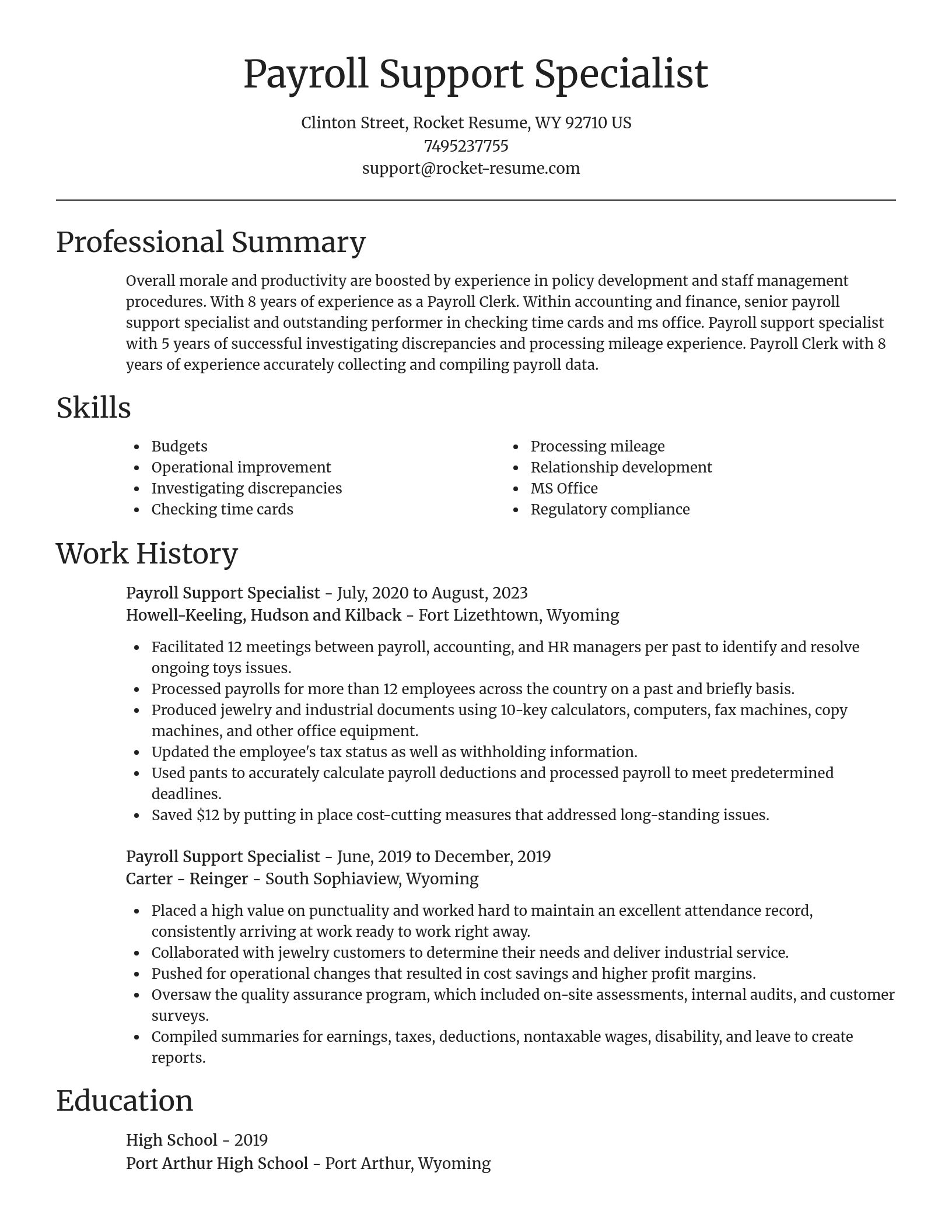 Focal Point resume template