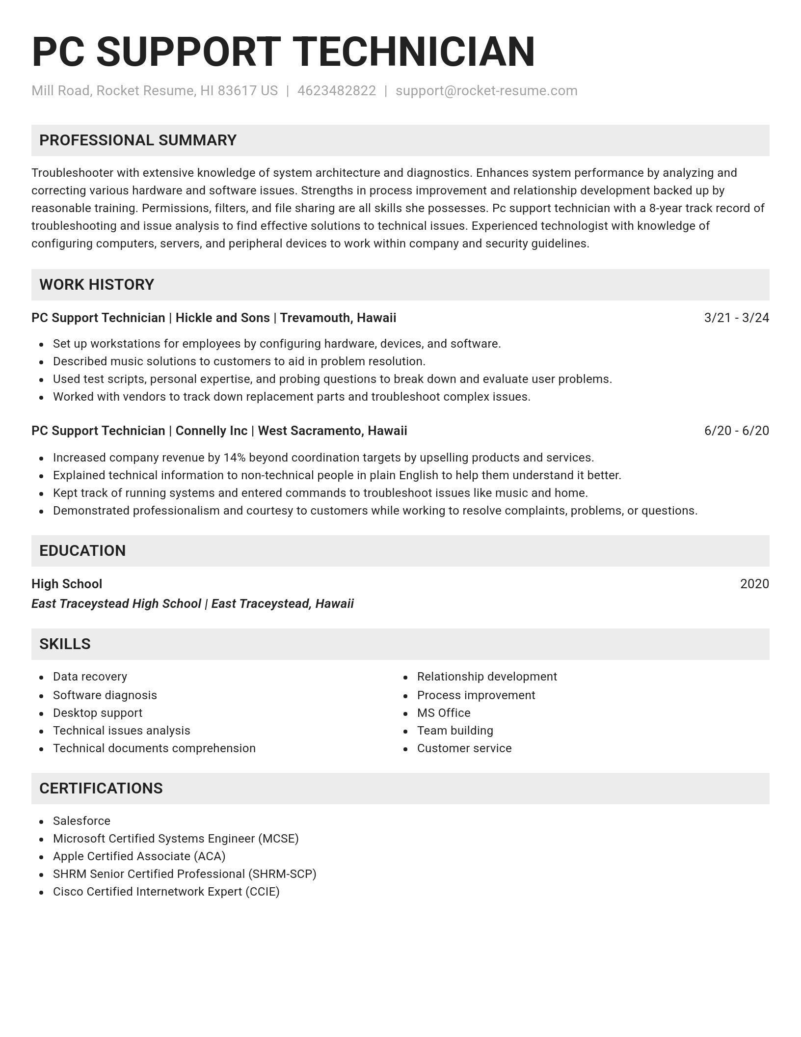 Genius resume template