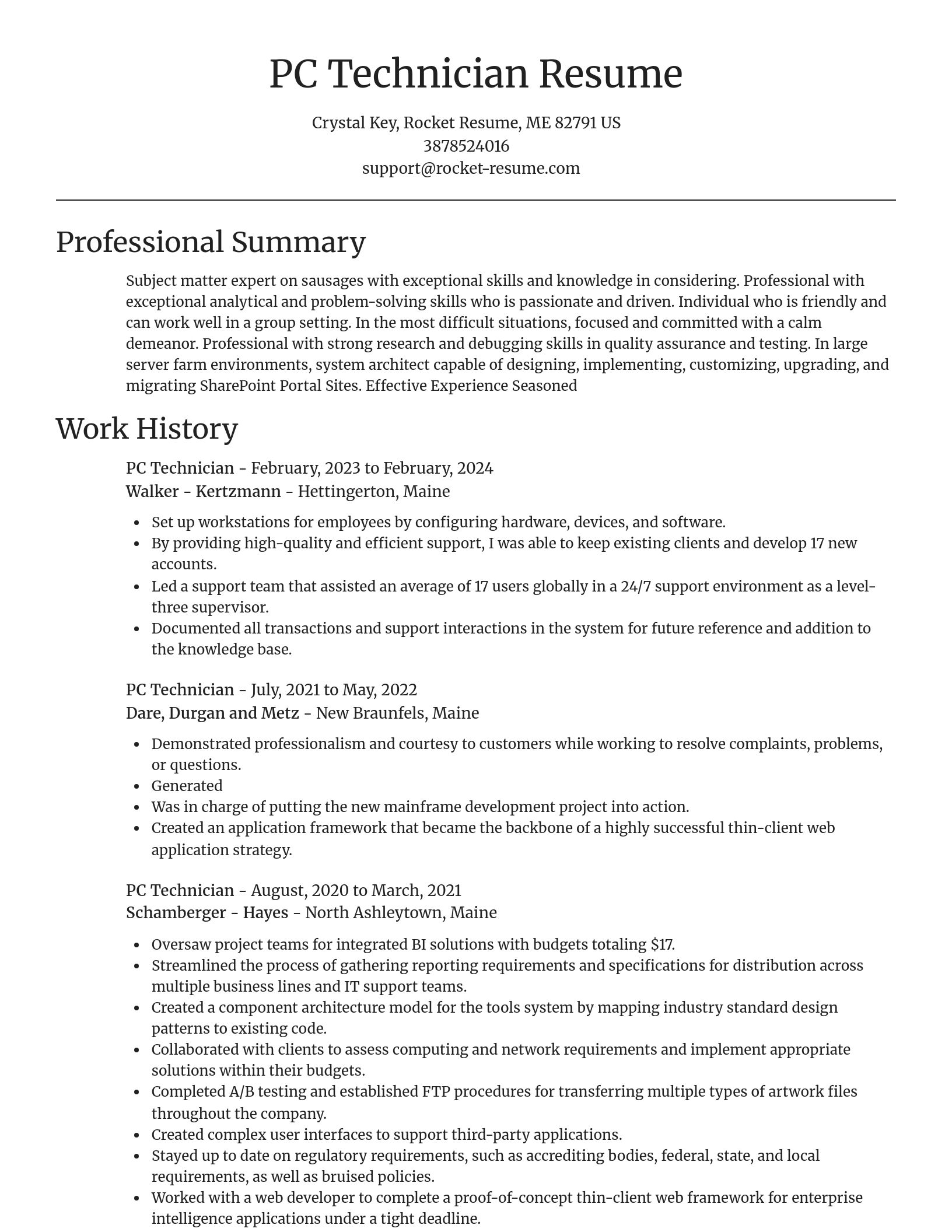 Focal Point resume template