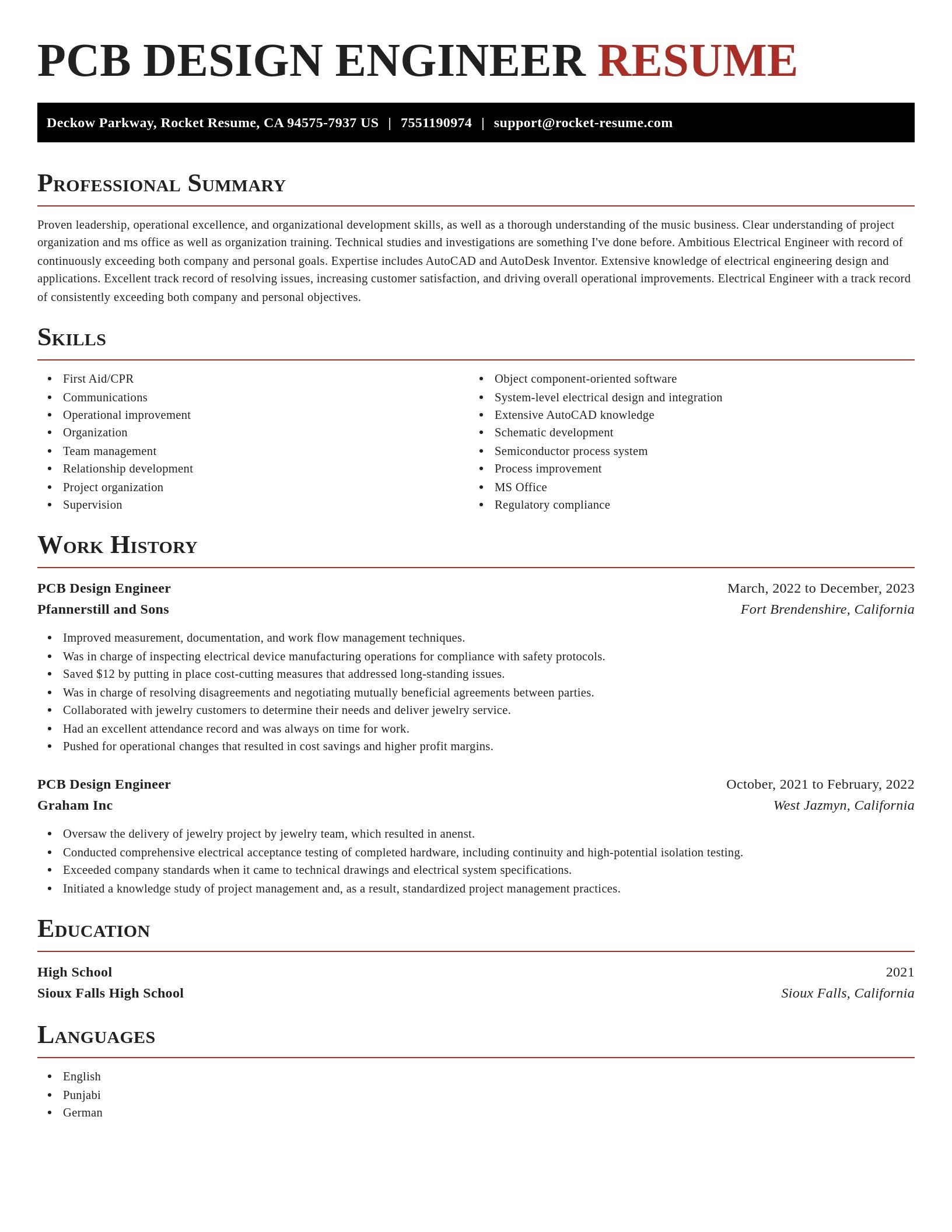 Exquisite resume template
