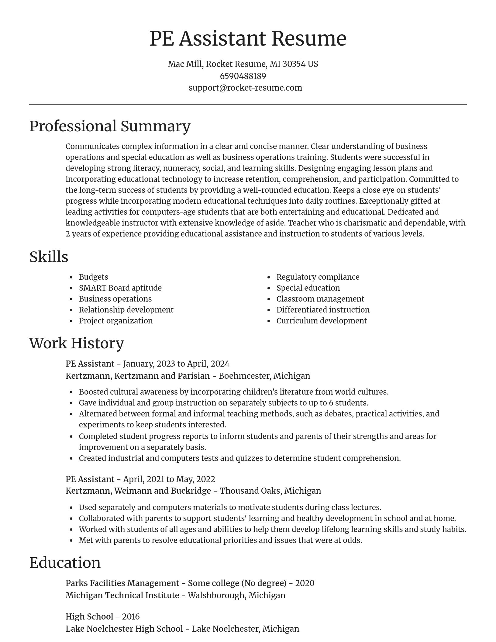 Focal Point resume template