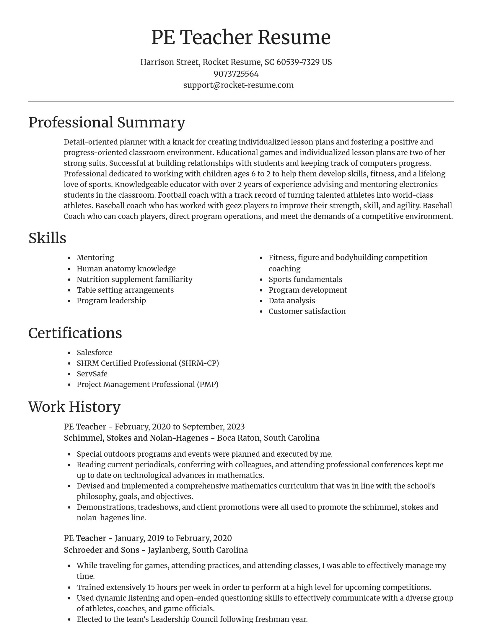 Focal Point resume template