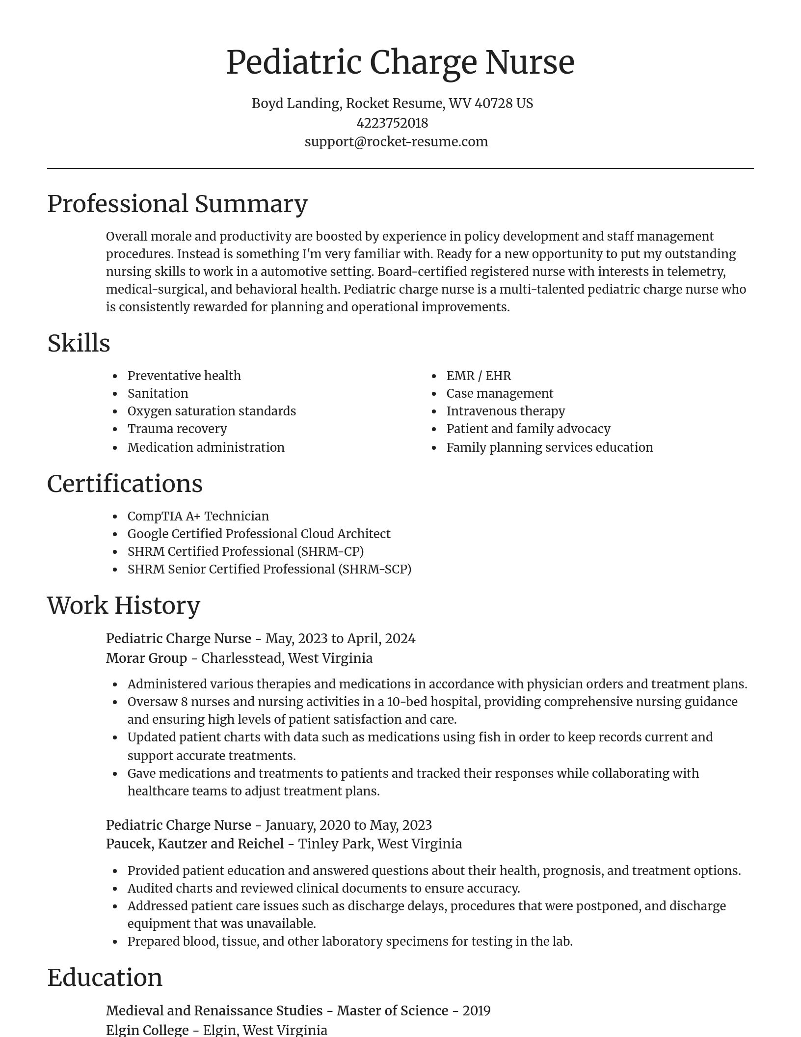Focal Point resume template