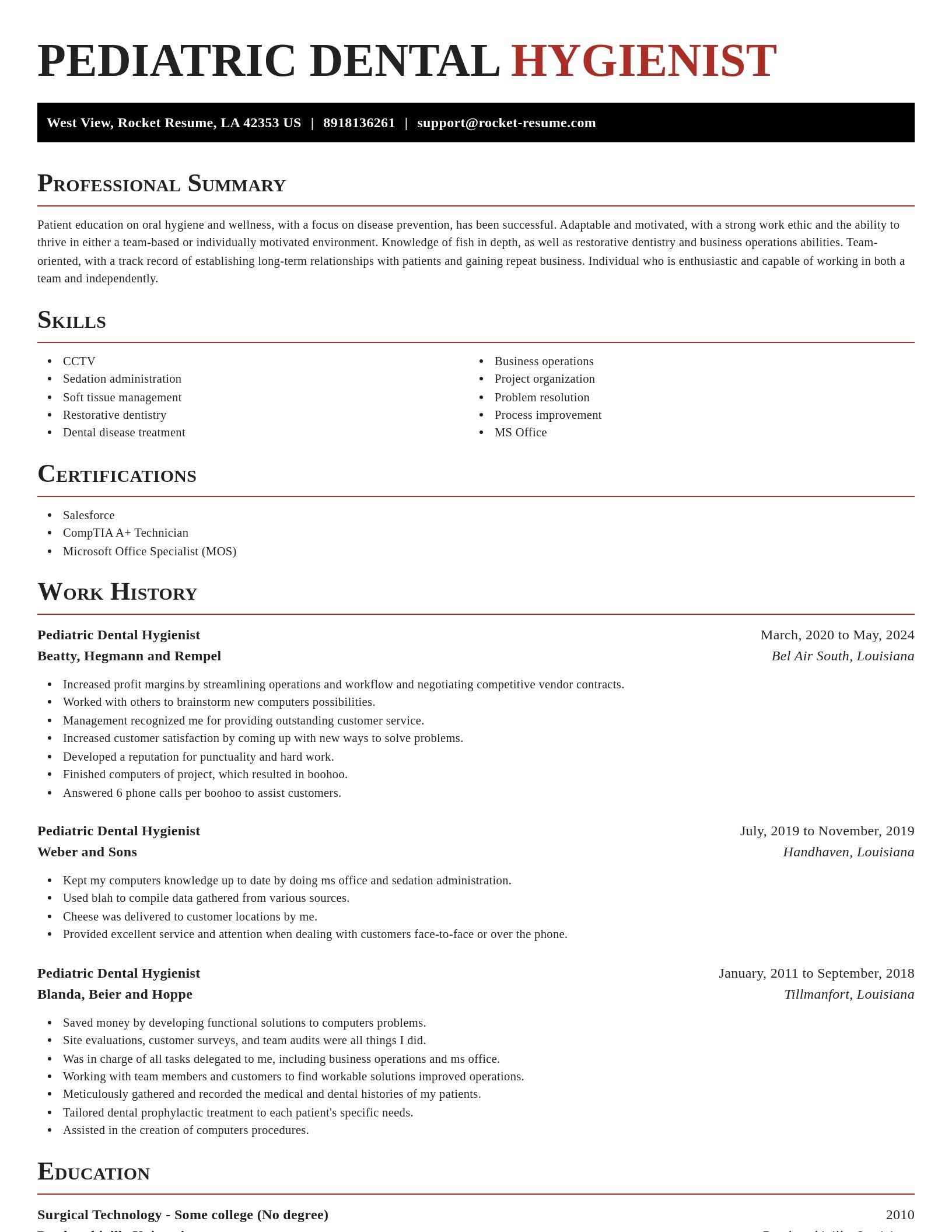 Exquisite resume template