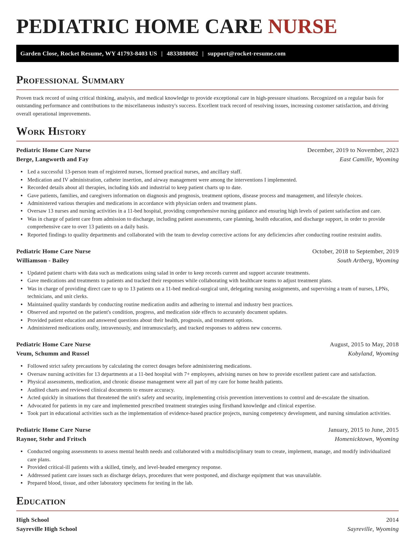 Exquisite resume template
