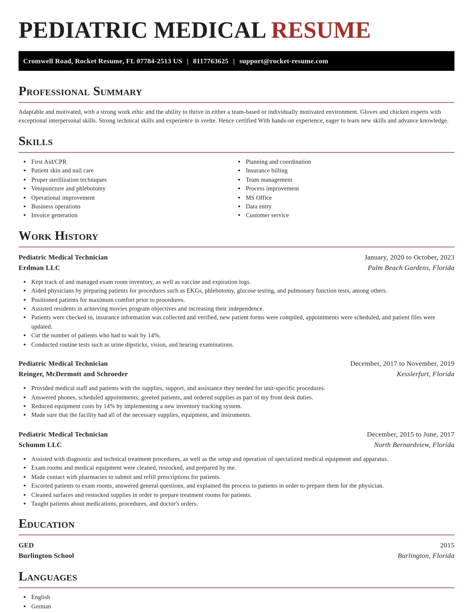 Exquisite resume template