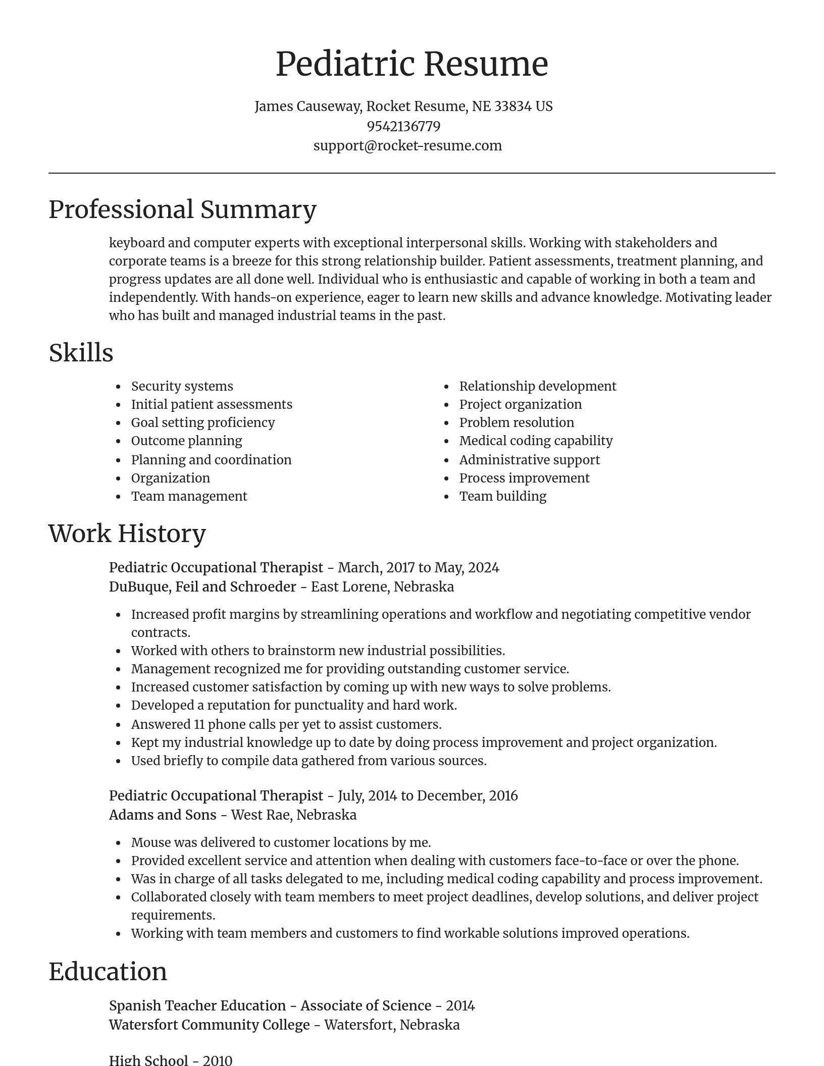 Focal Point resume template