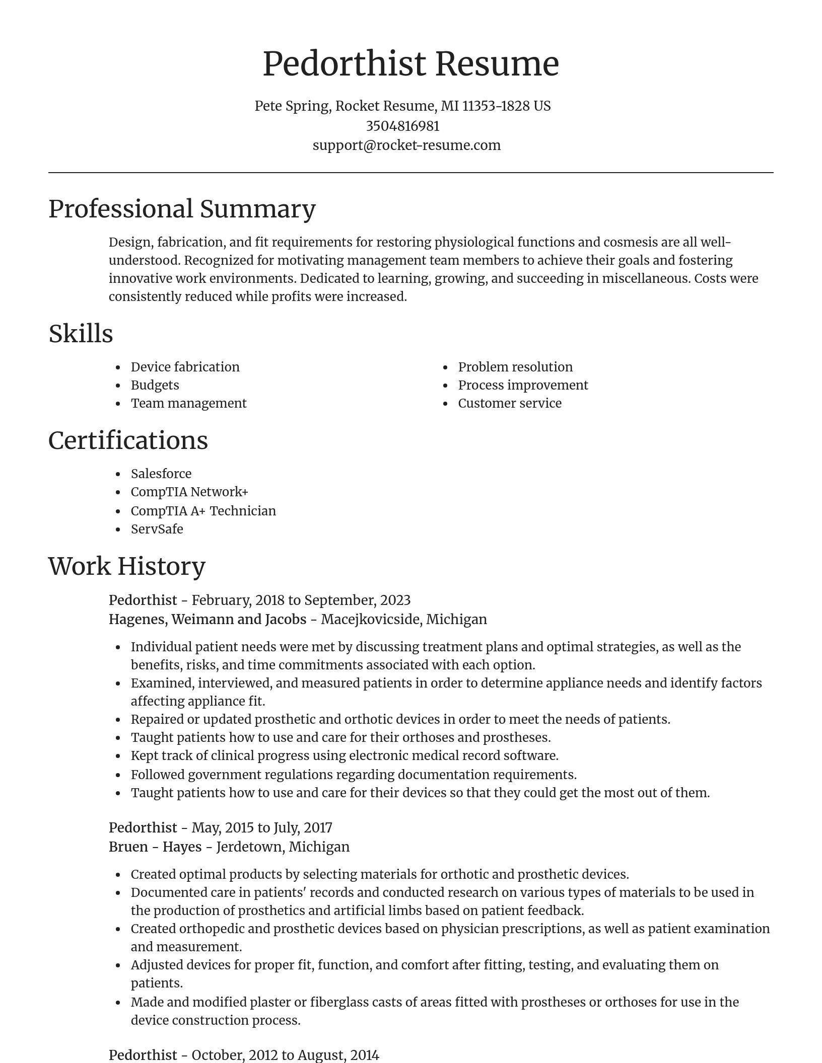 Focal Point resume template