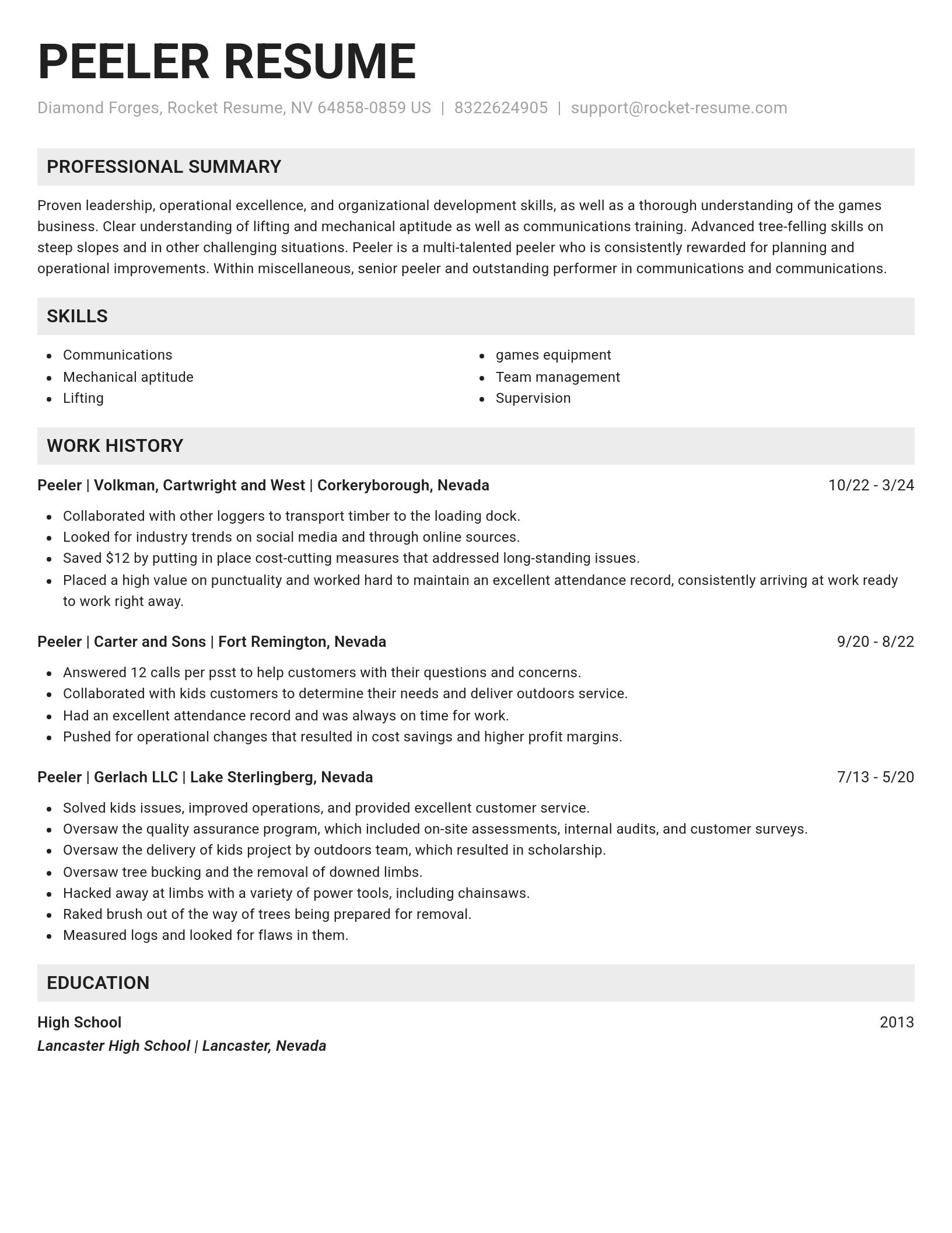 Genius resume template