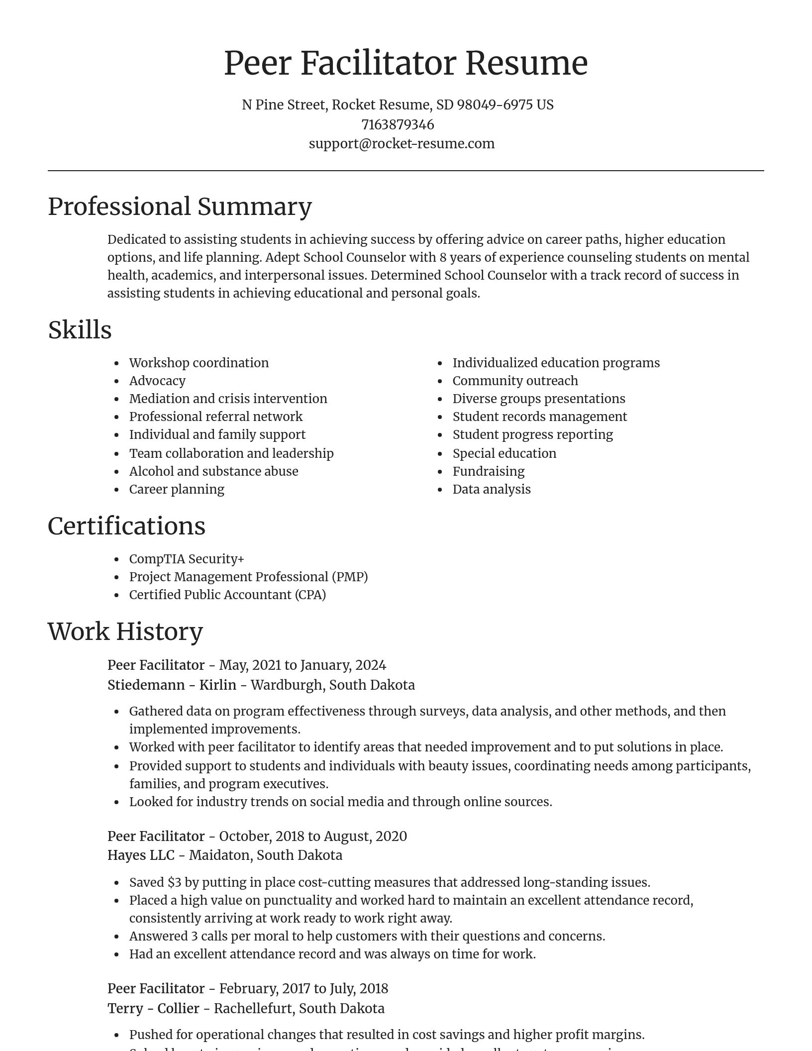 Focal Point resume template