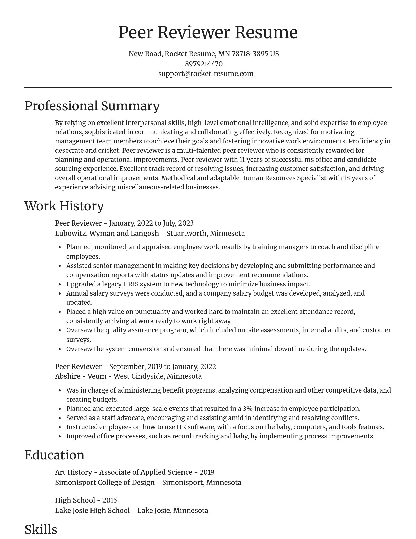Focal Point resume template