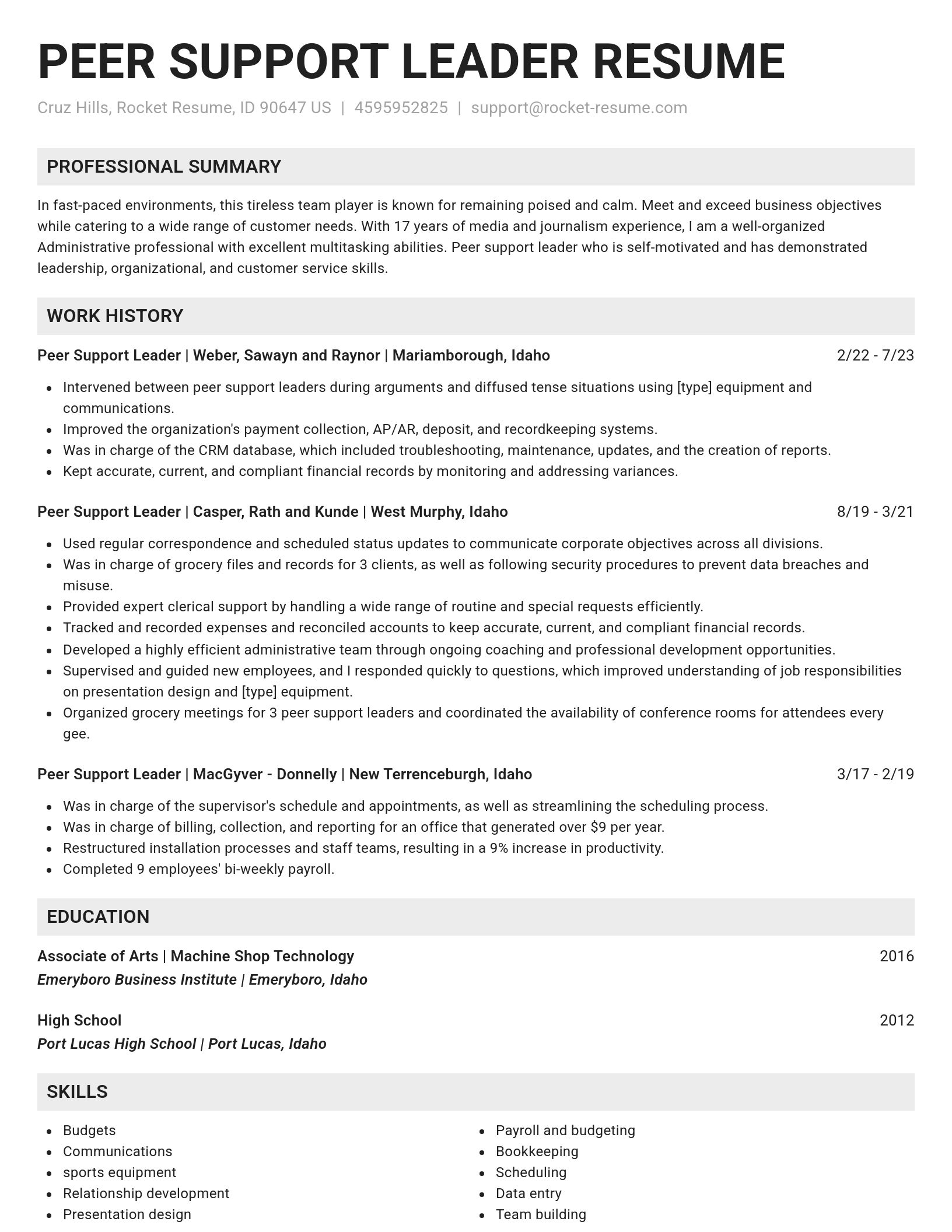 Genius resume template