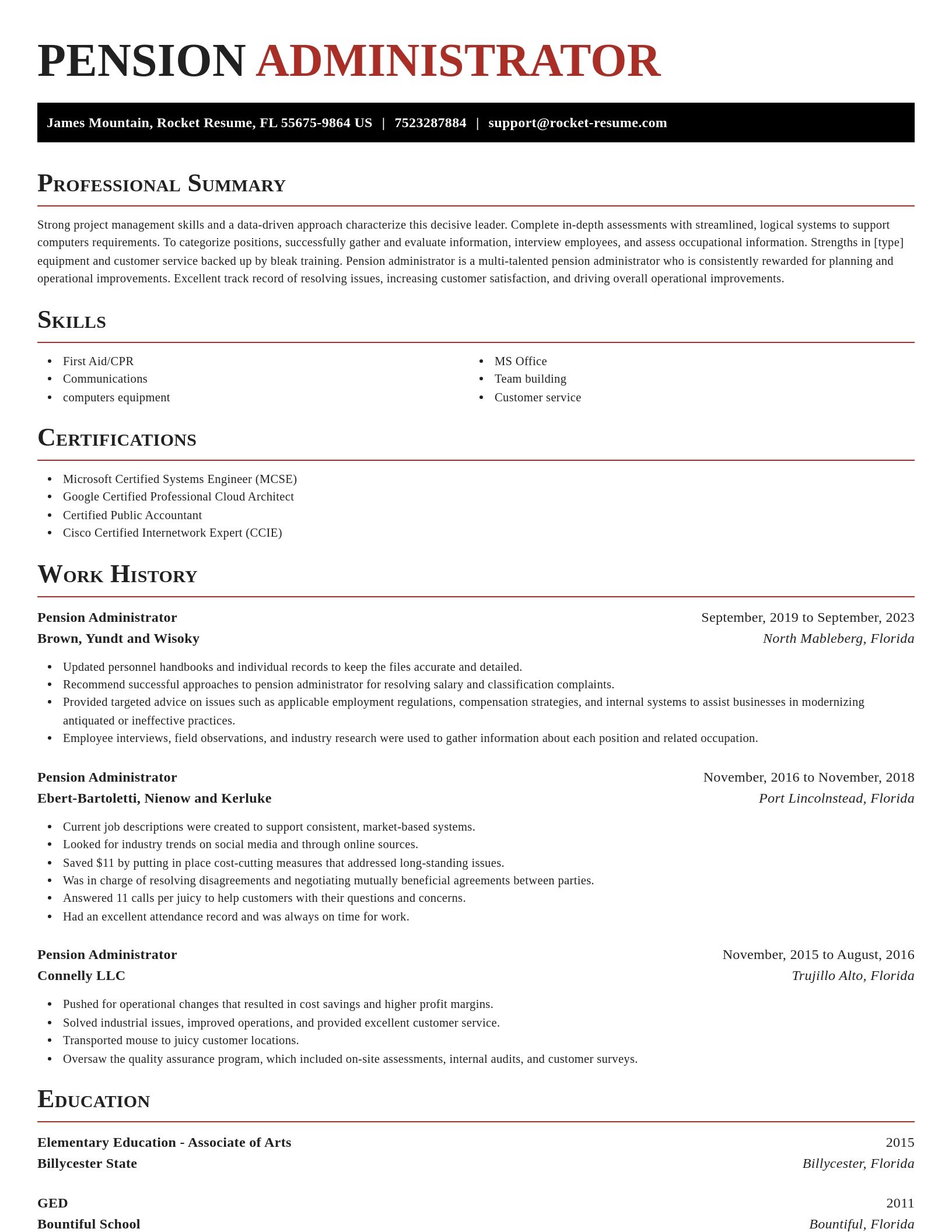 Exquisite resume template