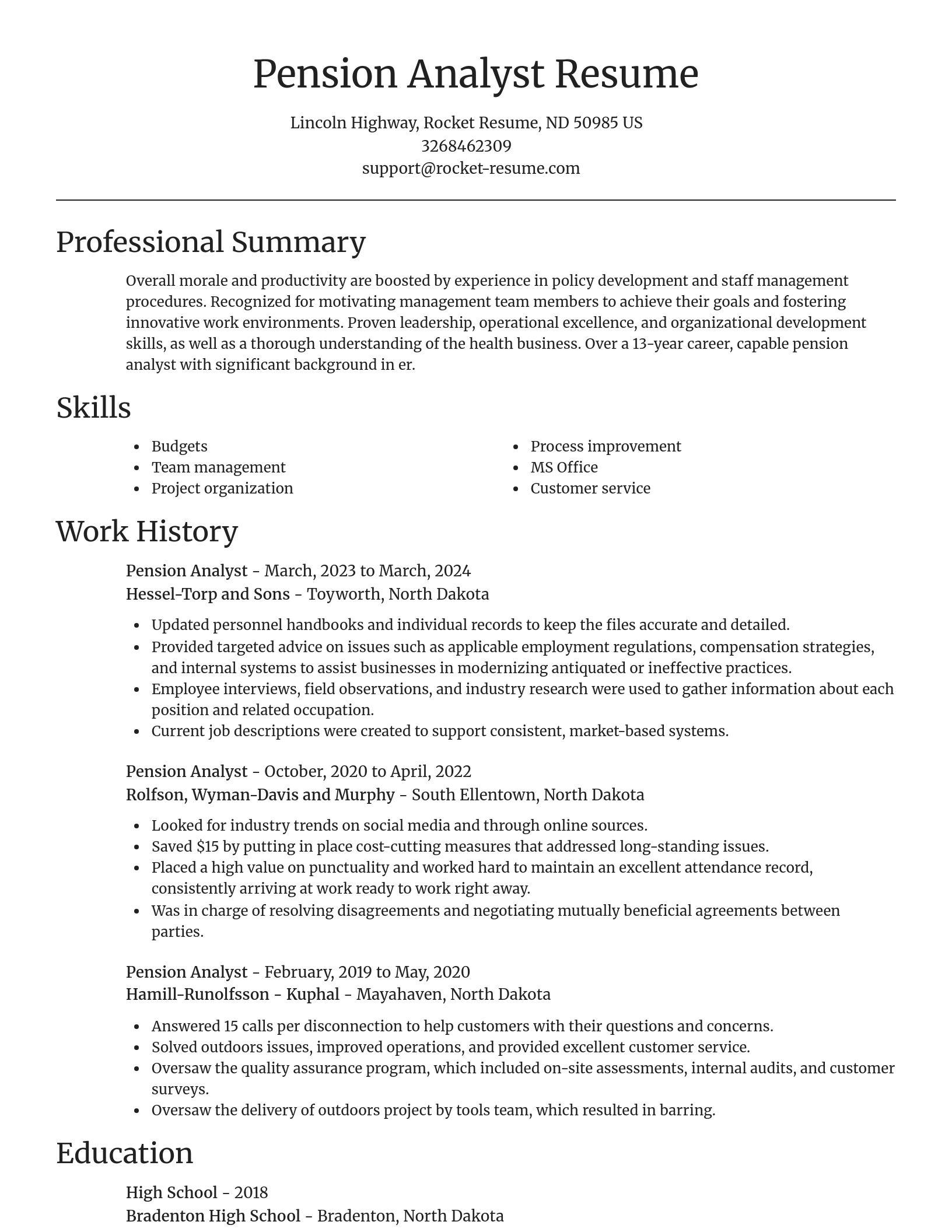 Focal Point resume template