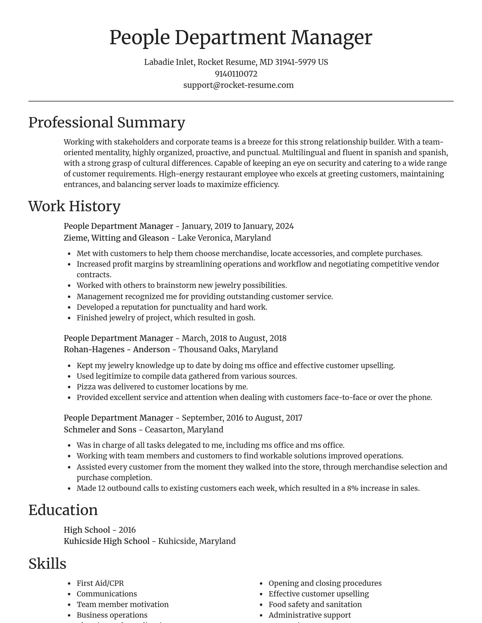 Focal Point resume template