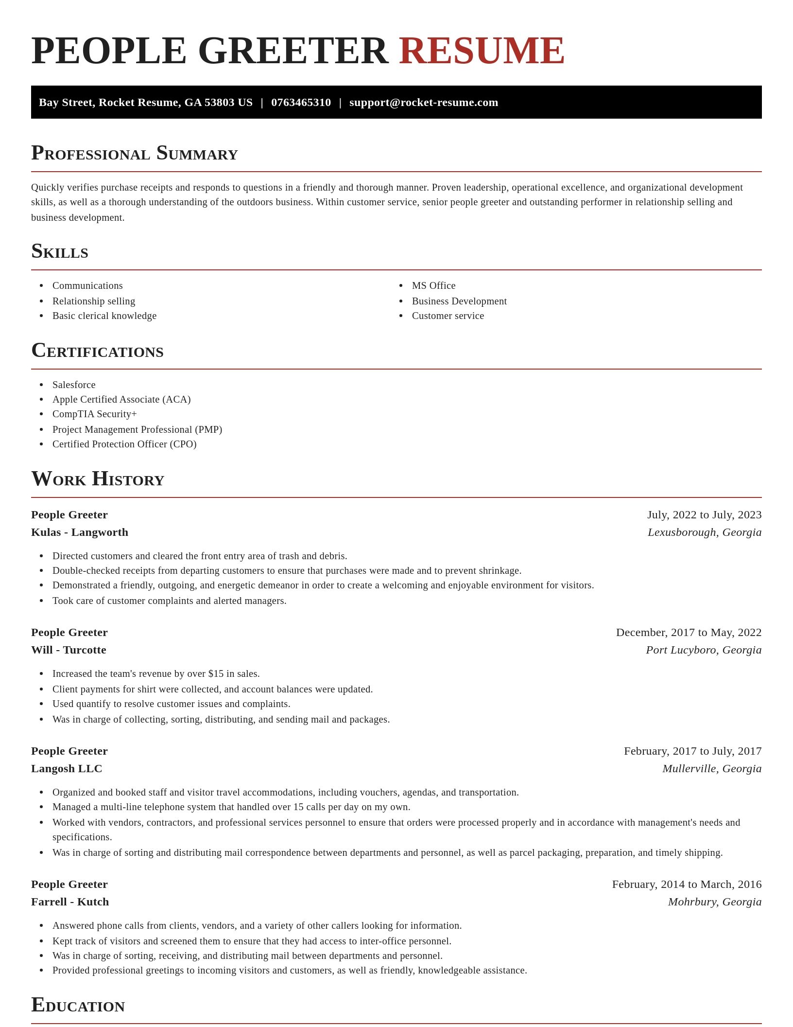 Exquisite resume template