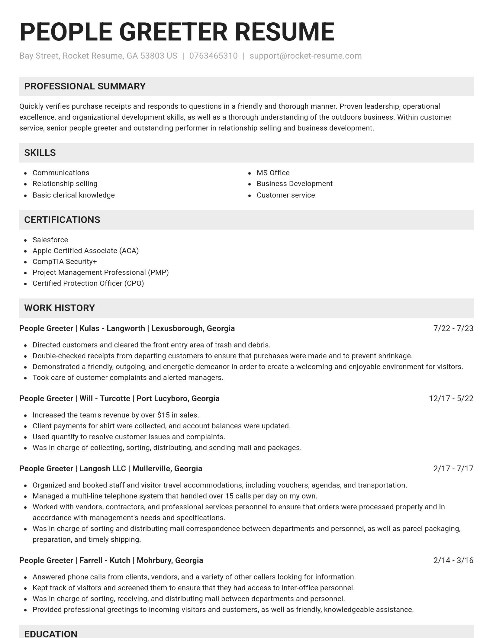 Genius resume template