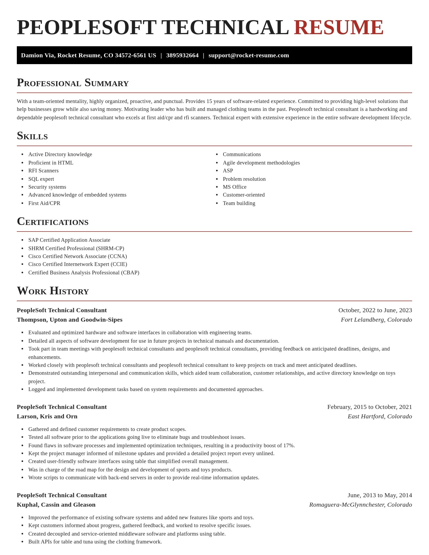 Exquisite resume template