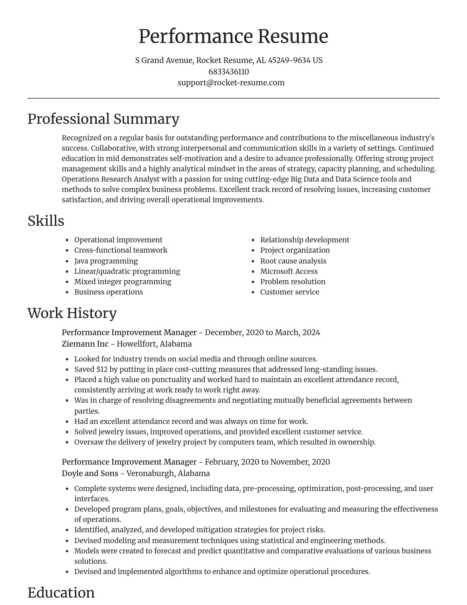 Focal Point resume template
