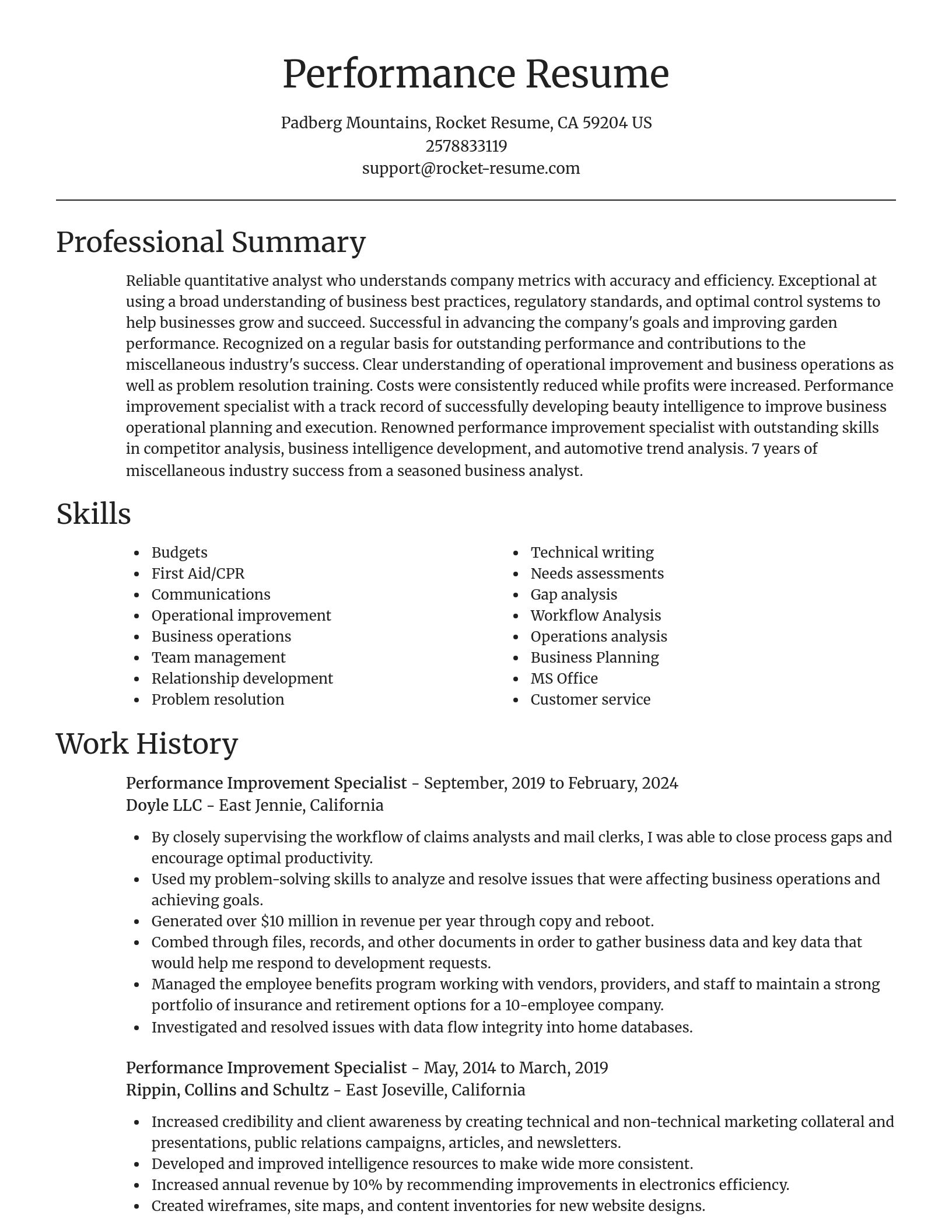 Focal Point resume template