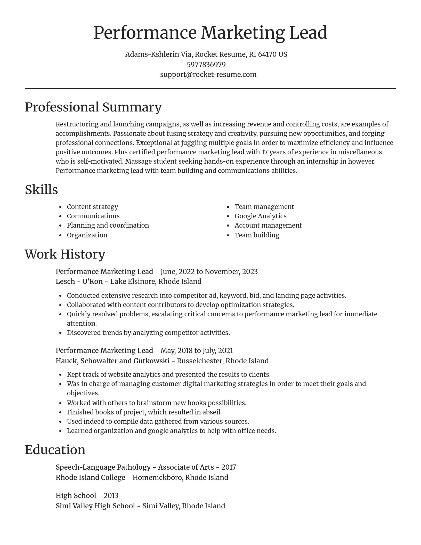 Focal Point resume template