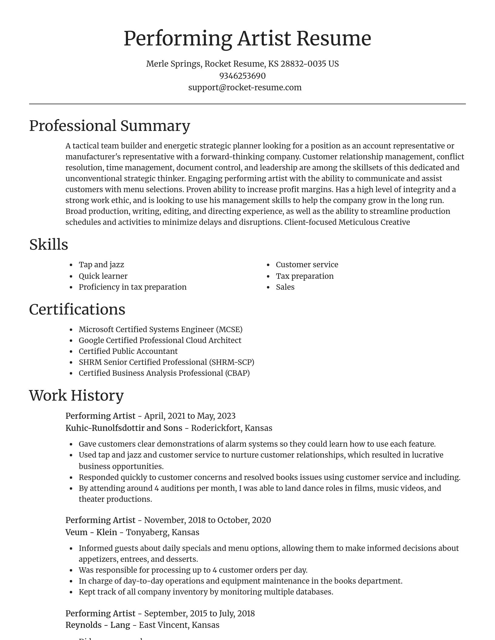 Focal Point resume template