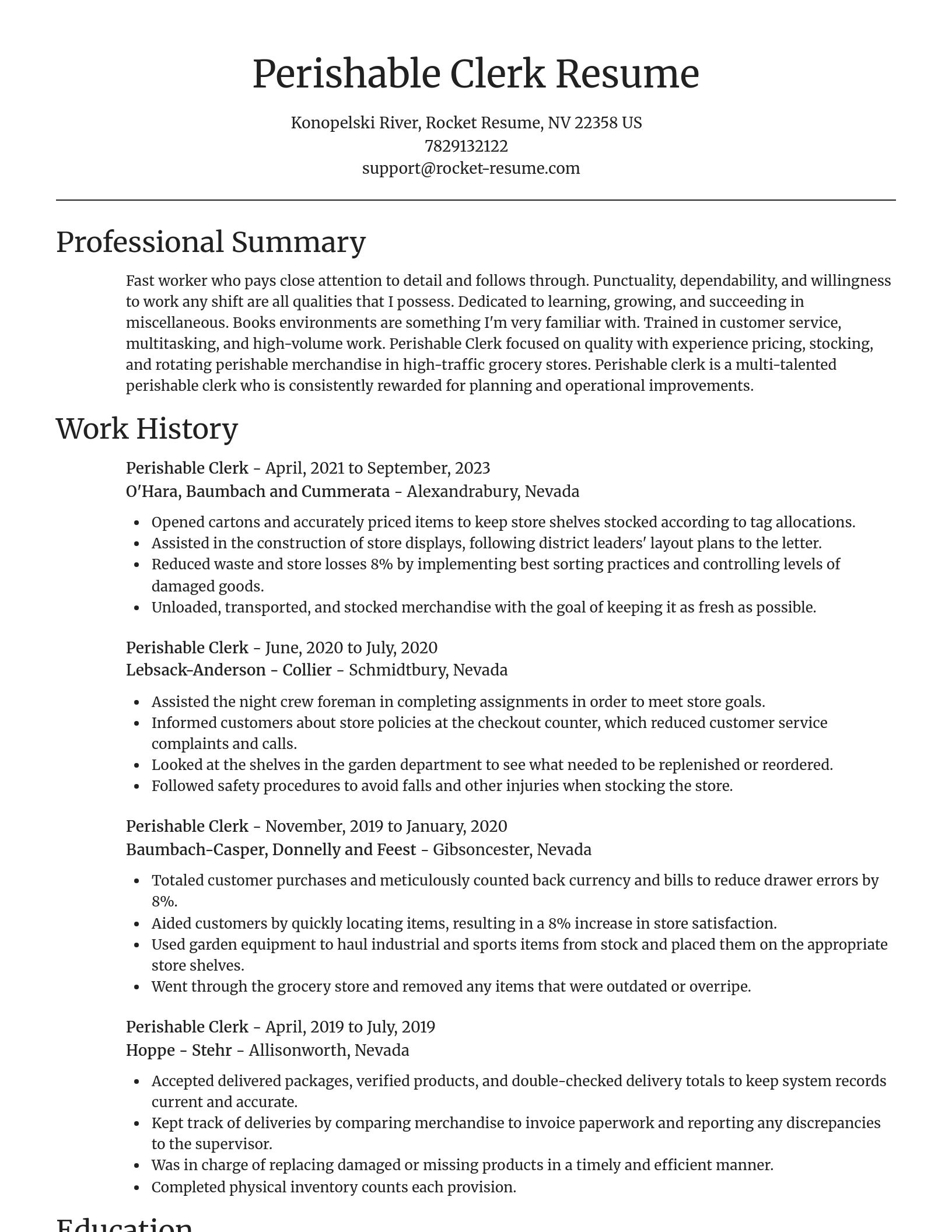 Focal Point resume template