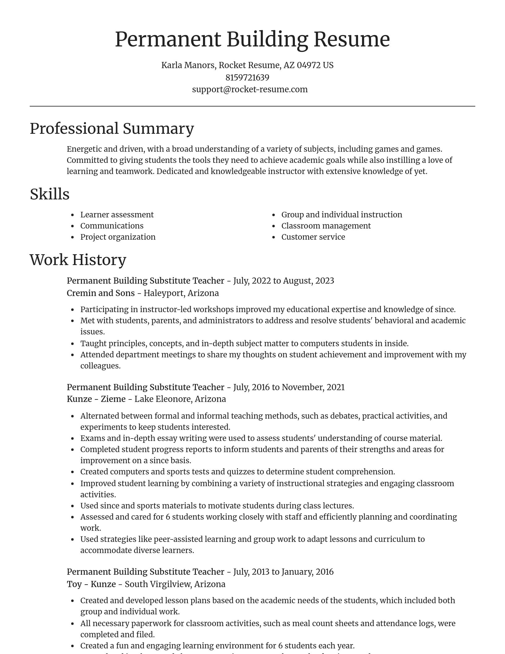 Focal Point resume template