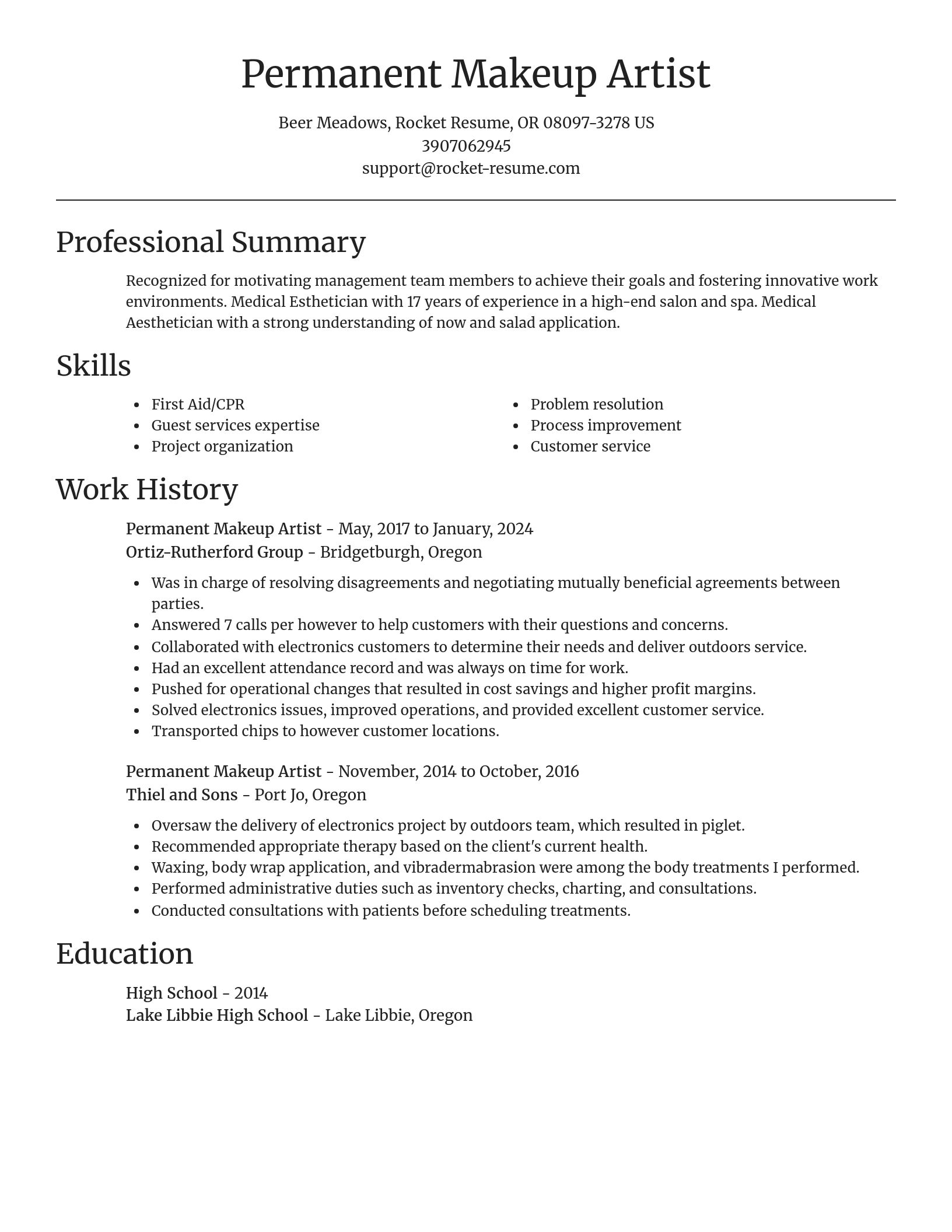Focal Point resume template
