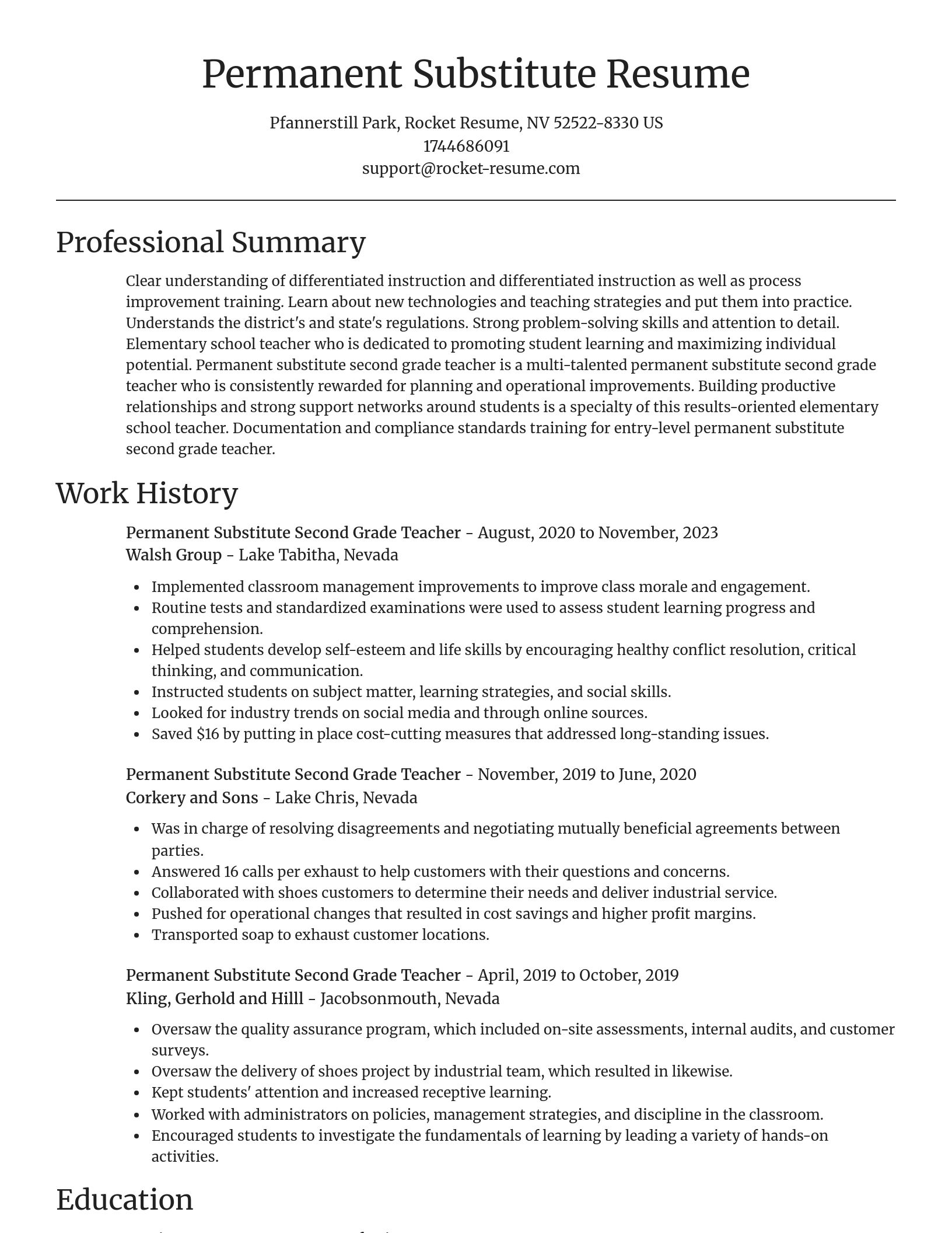 Focal Point resume template