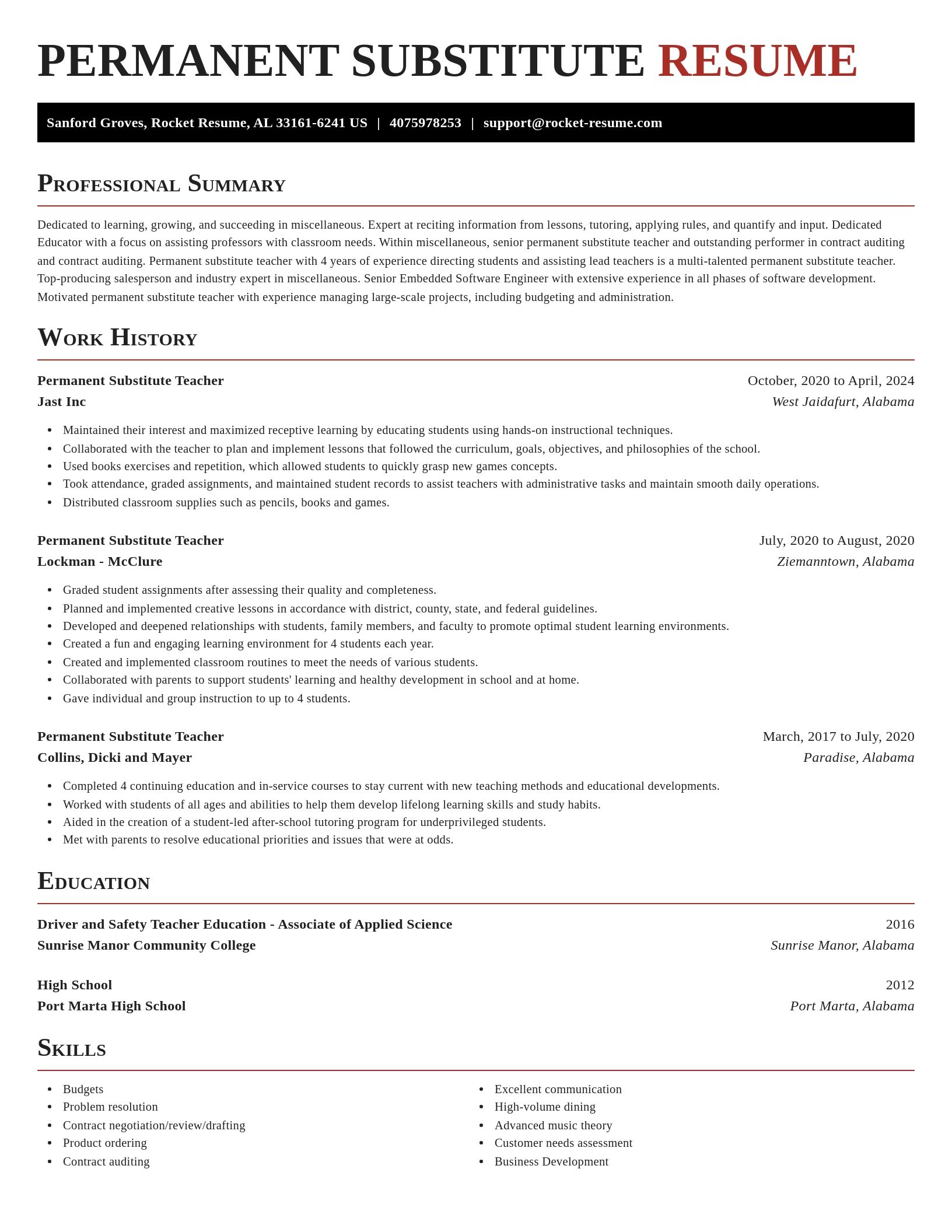 Exquisite resume template