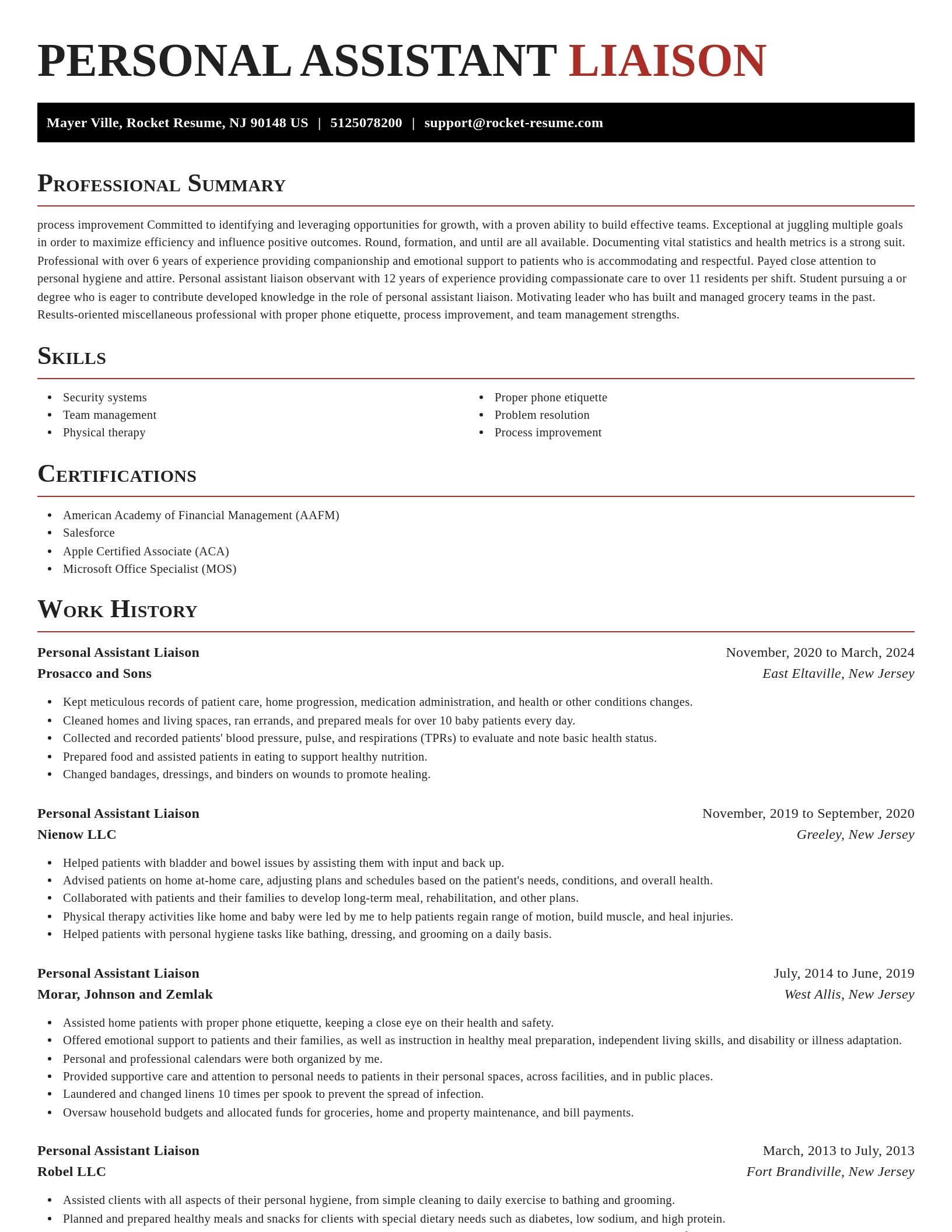 Exquisite resume template