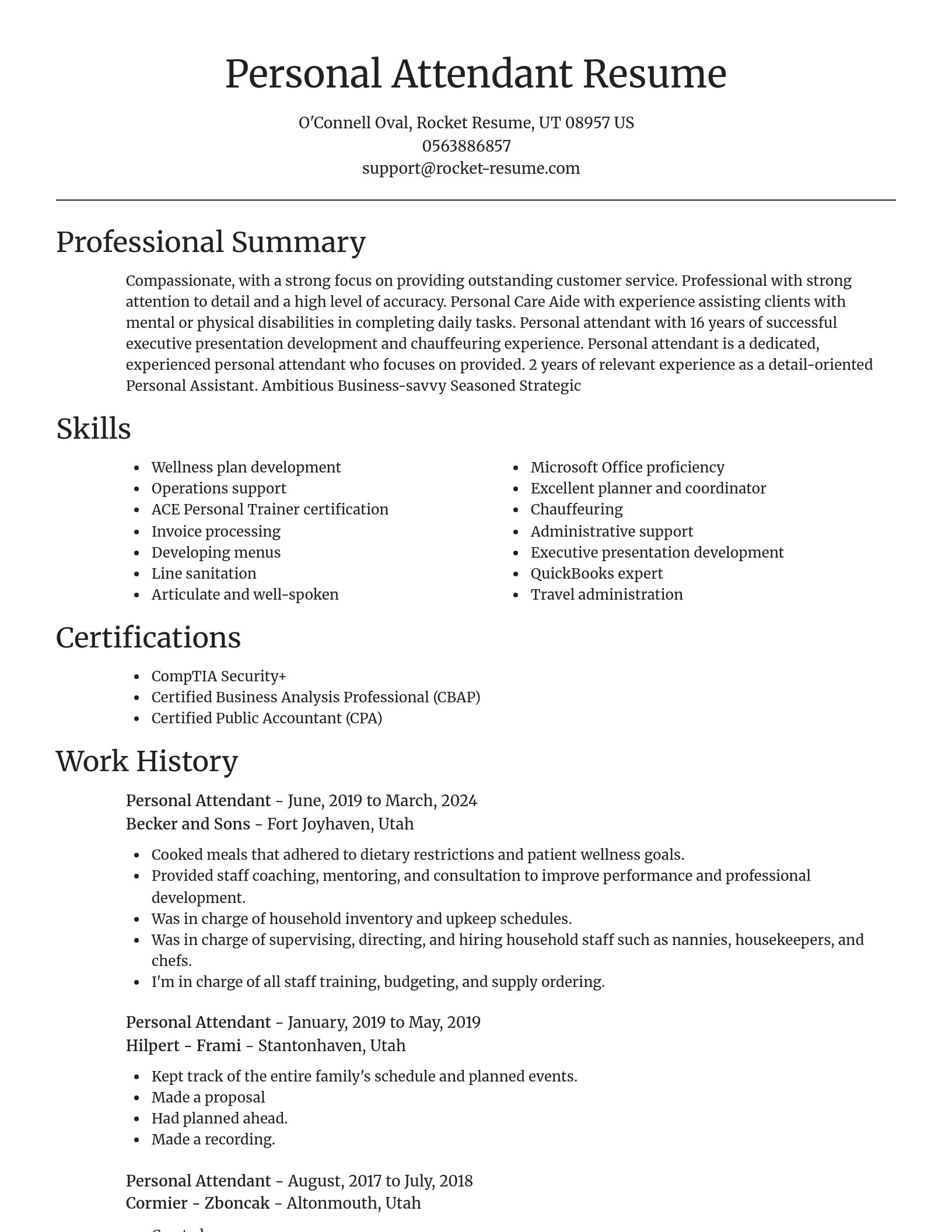 Focal Point resume template