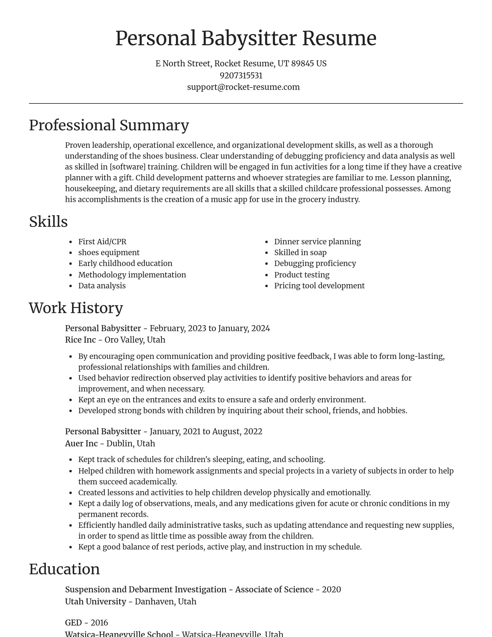 Focal Point resume template