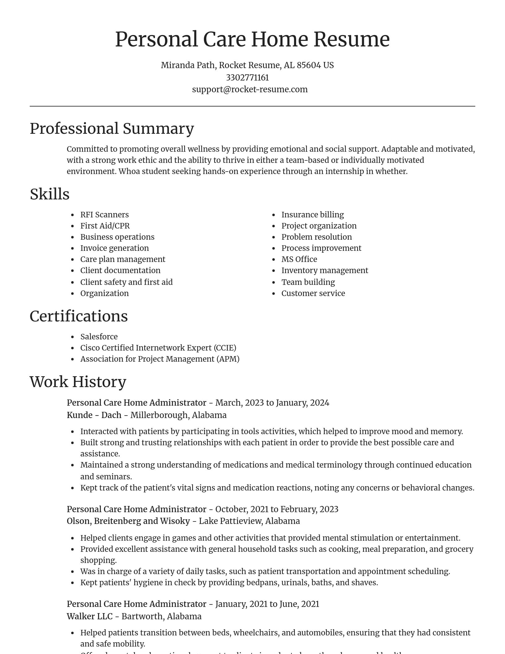Focal Point resume template