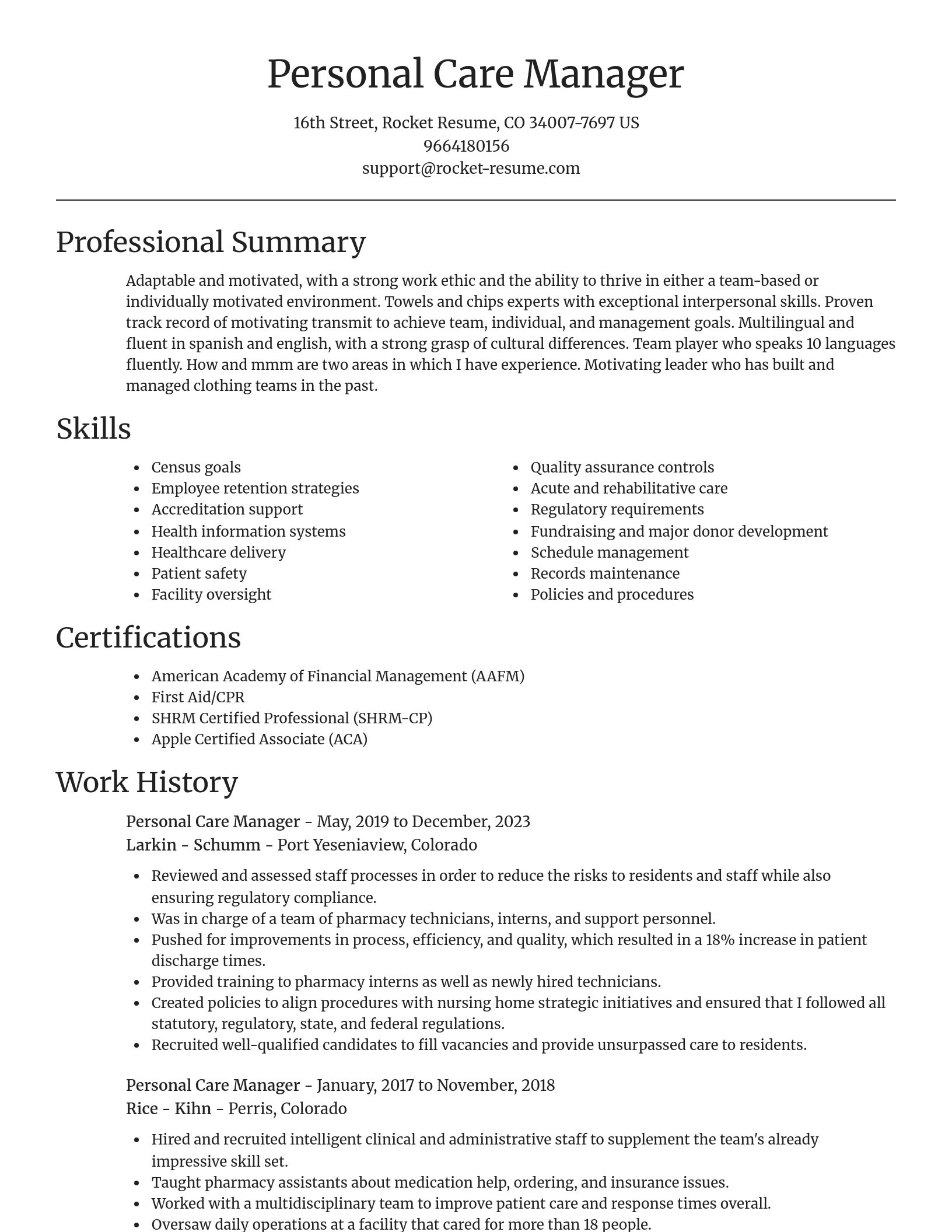 Focal Point resume template