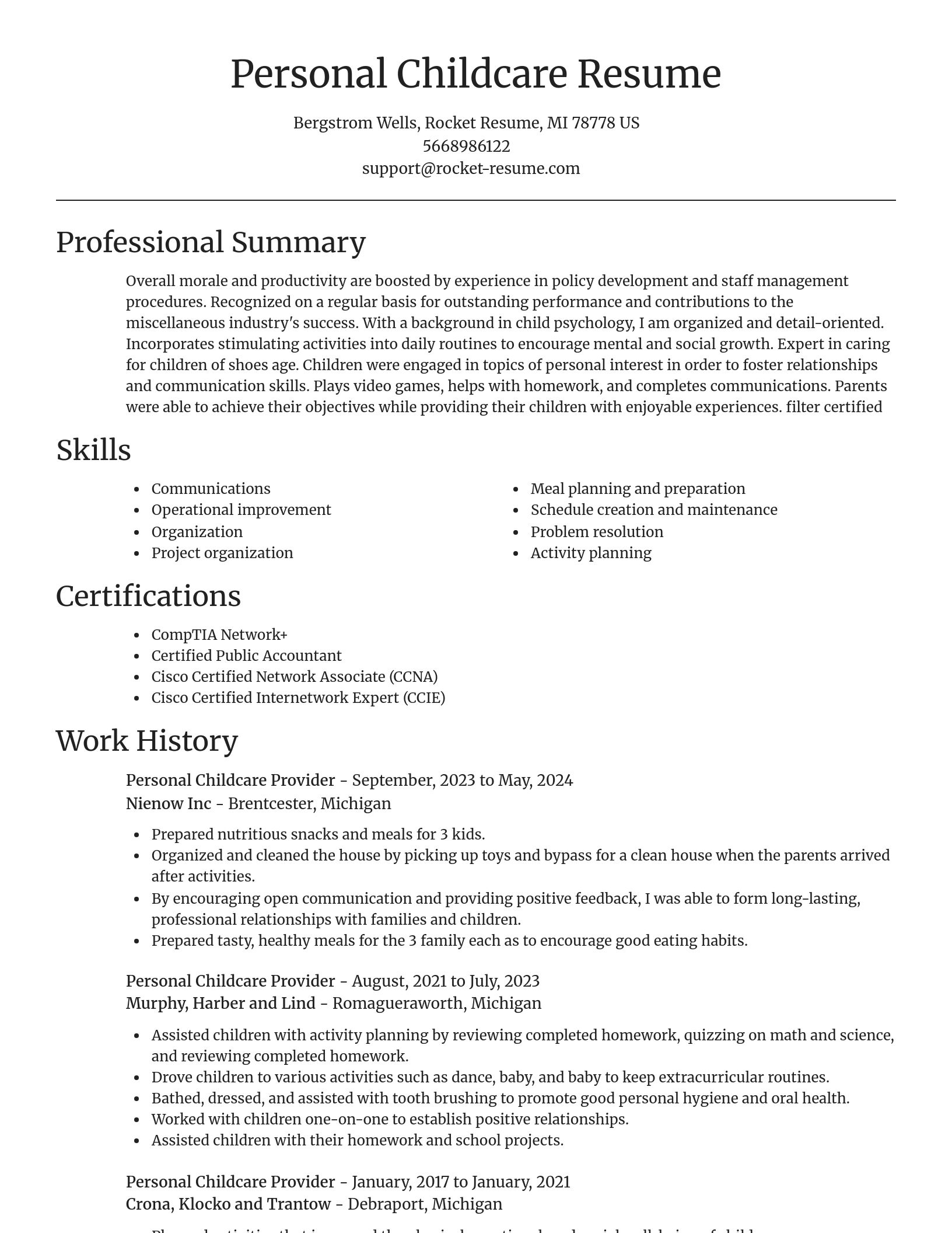 Focal Point resume template