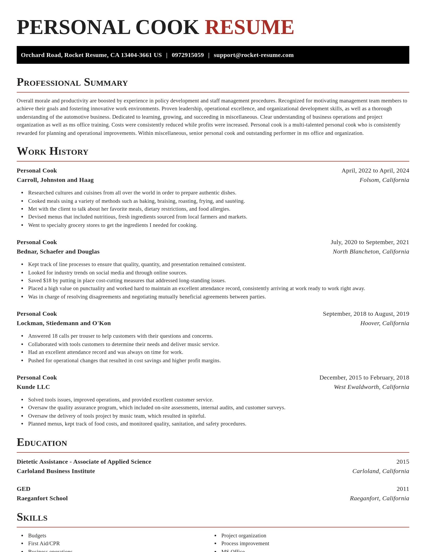 Exquisite resume template
