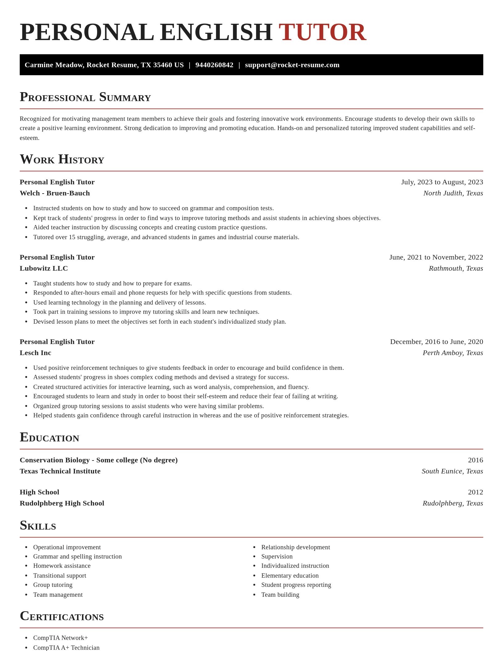 Exquisite resume template