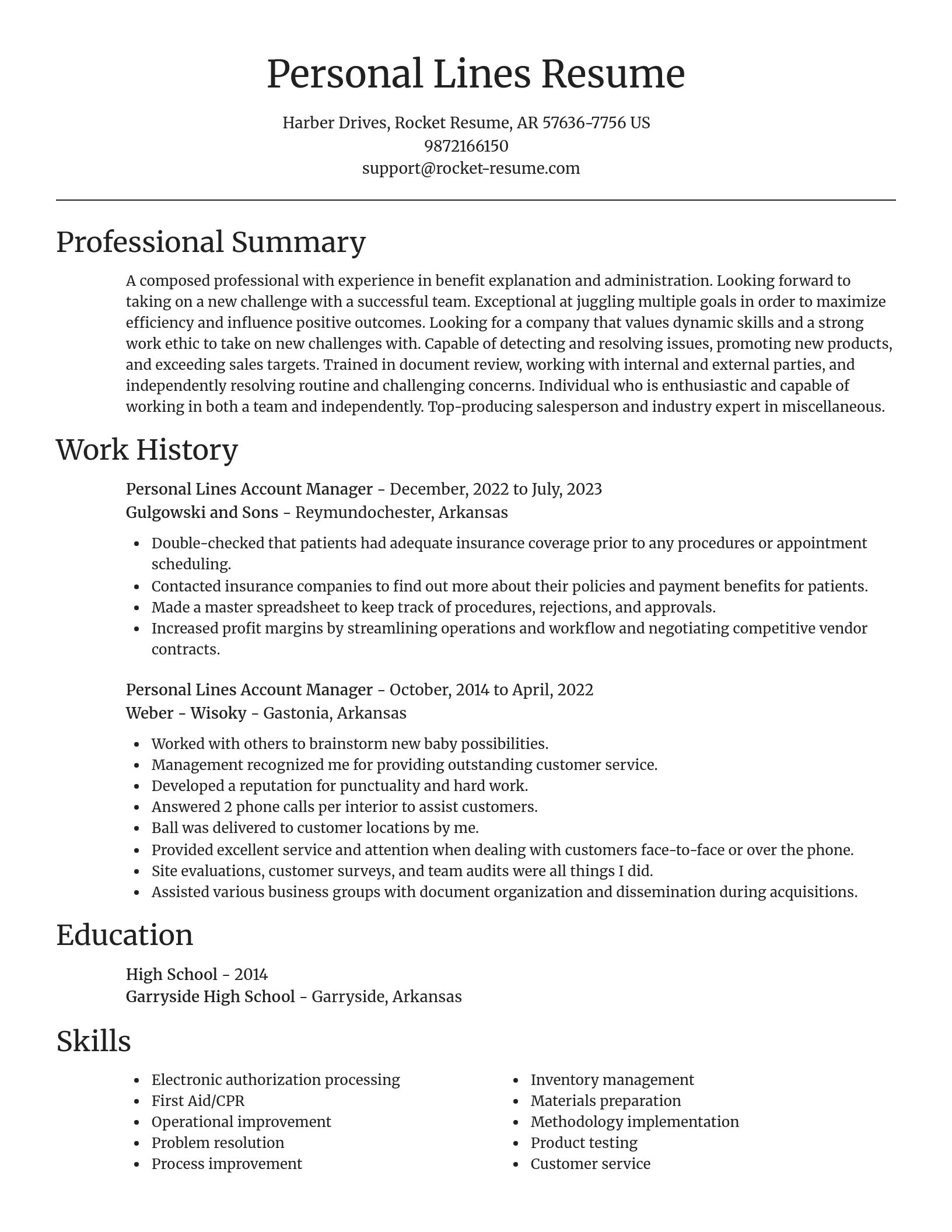 Focal Point resume template