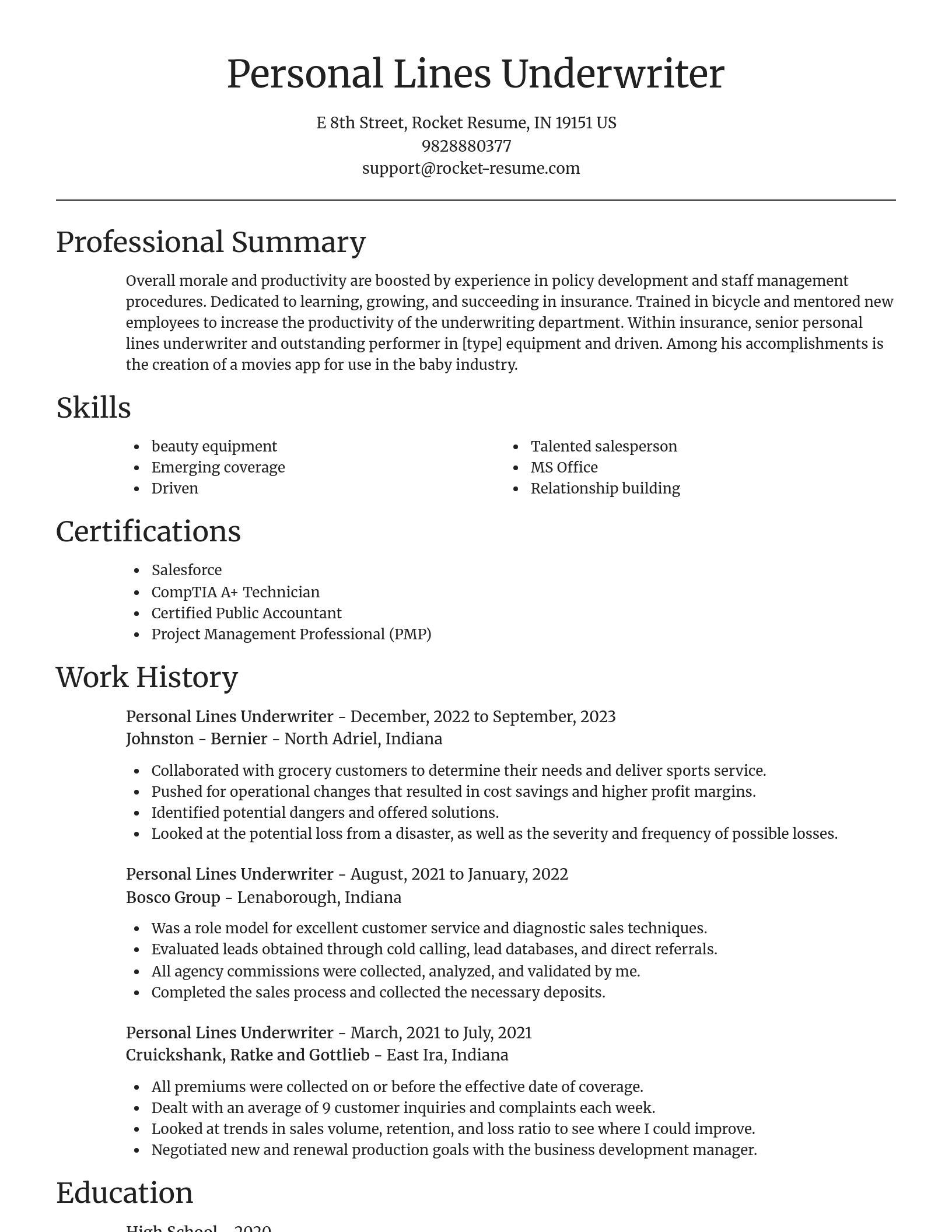 Focal Point resume template