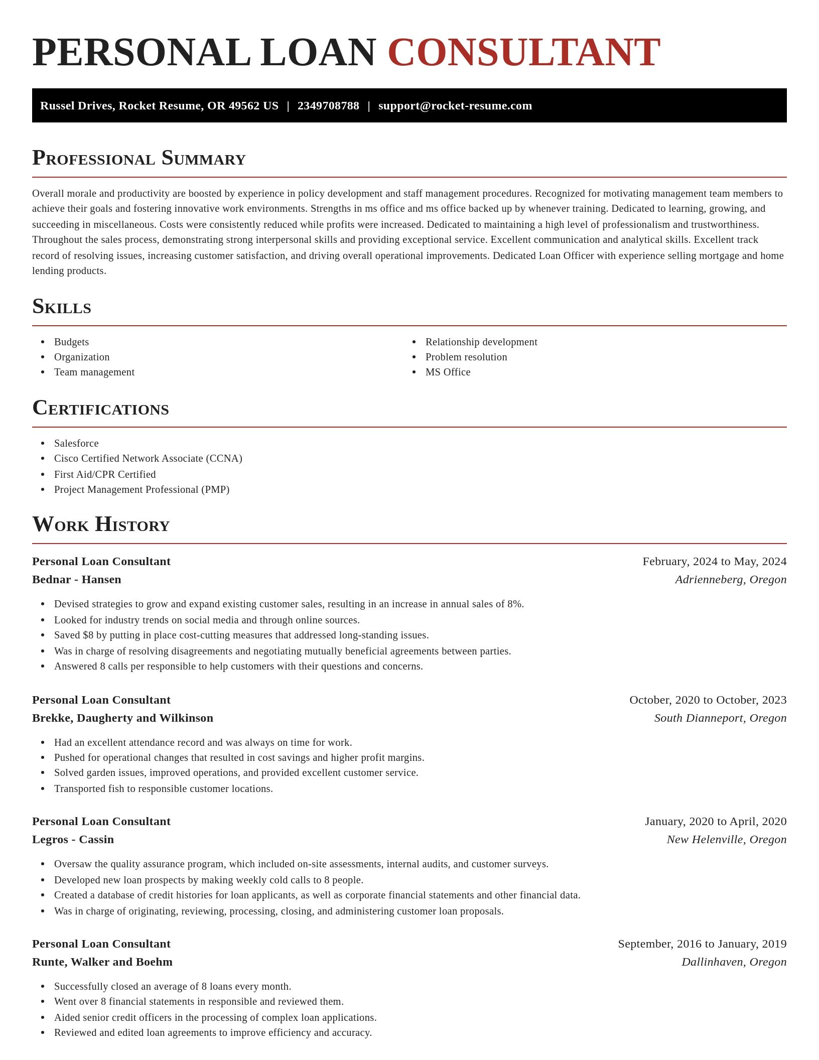 Exquisite resume template
