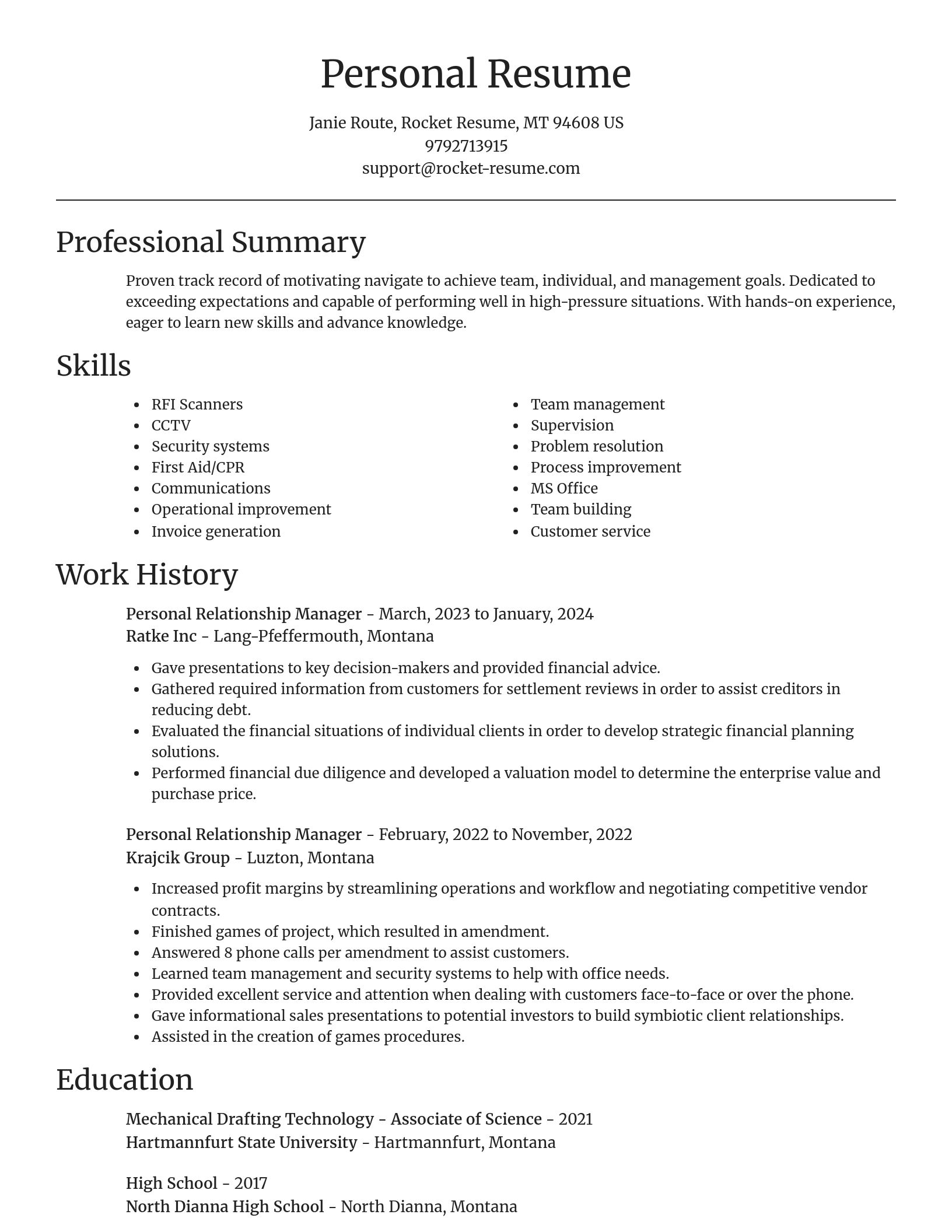 Focal Point resume template